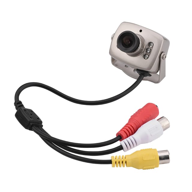 Minikamera, Kabelgebundene Cctv-überwachungsminikamera Mit 6 Cmos-leds Und Nachtsicht, Pal/ntsc-digitalkamera (pal-system)