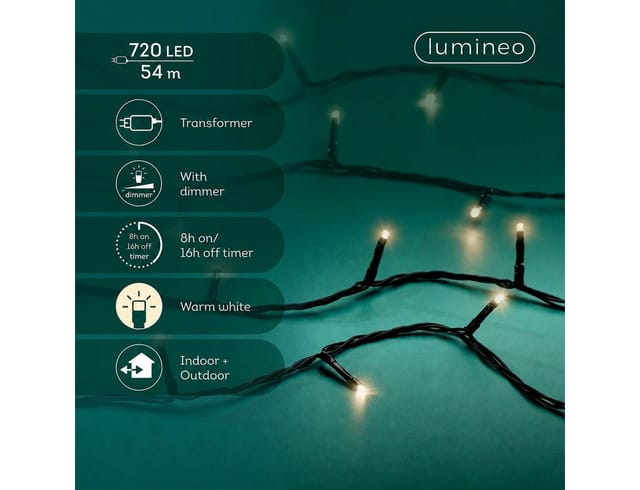 Led Basic-beleuchtung 5400cm-720l,schwarz/wweiss