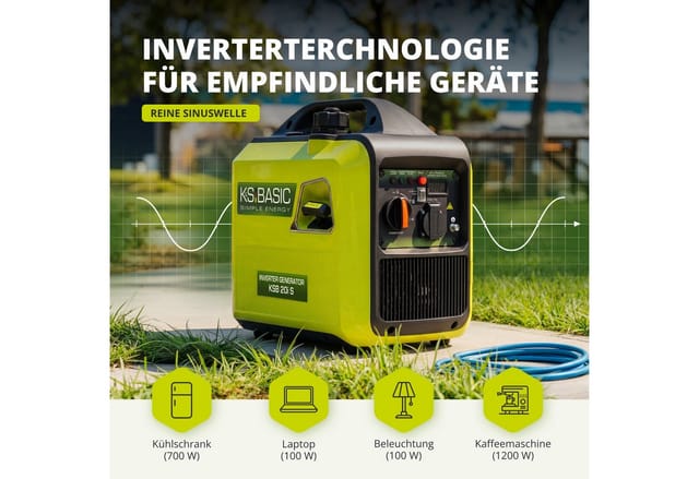 Inverter Stromerzeuger Könner & Söhnen Ksb 20i S, 2.0 Kw, Benzin, Leise