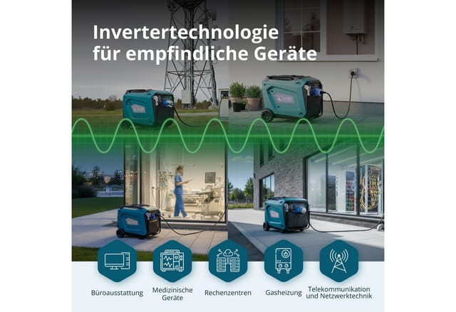 Inverter Stromerzeuger Könner & Söhnen Ks 9500ie S Atsr, 9.5 Kw, Benzin, Elektrostart, Ats-anschluss, Leise