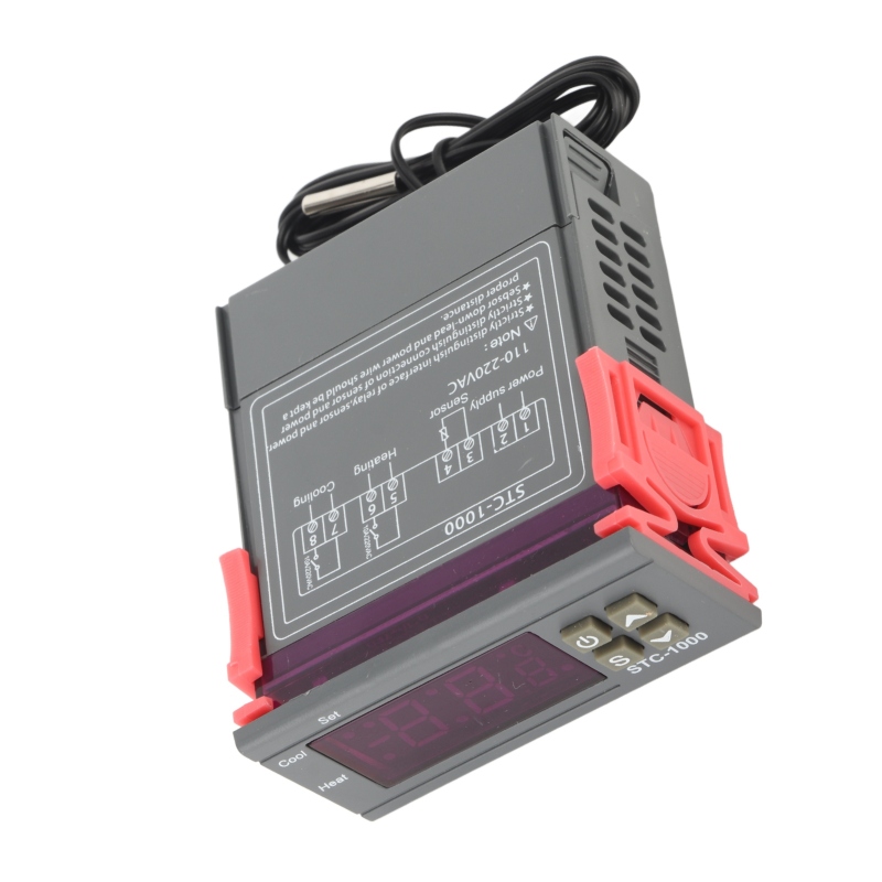 Digitaler Temperaturregler, Temperatursensor, Elektrischer Thermostat, 110–220 V
