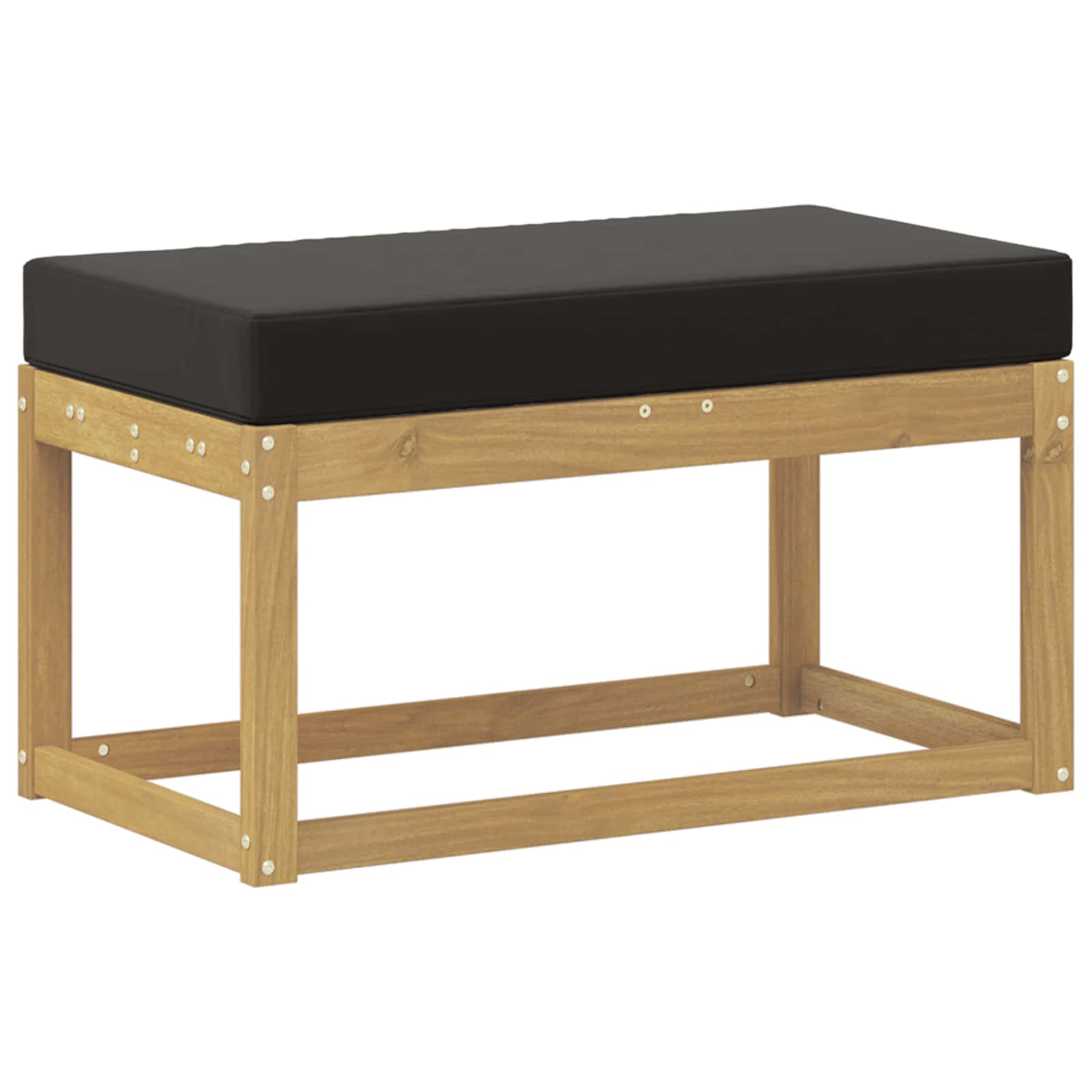 Maison Exclusive - Outdoor Hocker Bank Massivholz Akazie Weiß