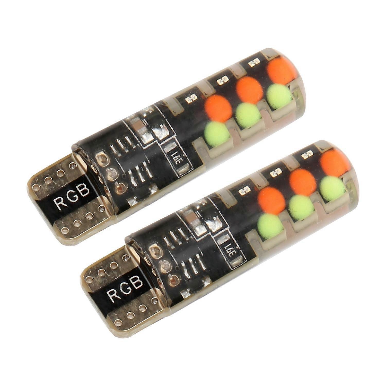 Stück Farbige Auto-blinkerbirnen Mit Fernbedienung Und Blinkender Rgb-beleuchtung, Universell Für Fahrzeuge