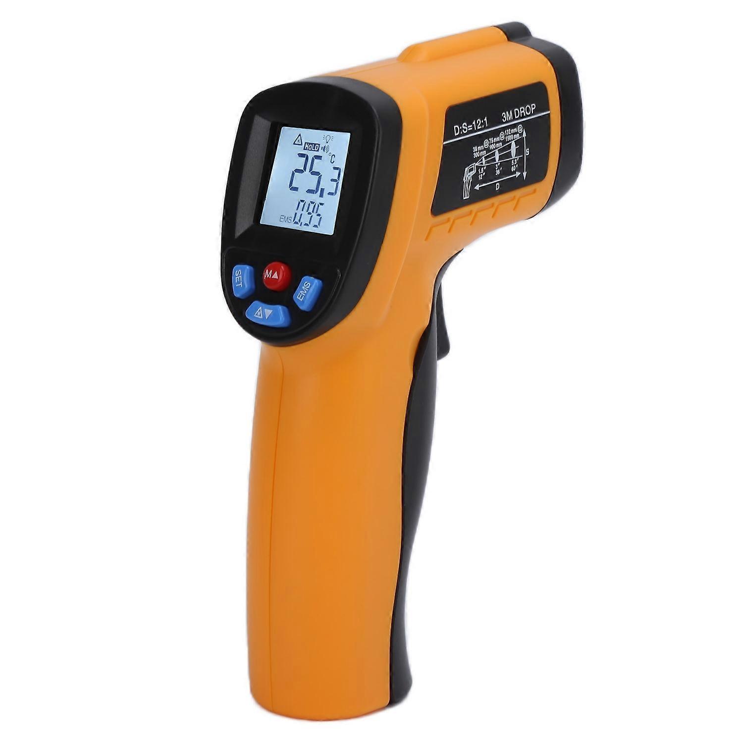 Gm550 Lcd-industrie-digitalthermometer Mit Infrarot-zielvorrichtung, Hoher Genauigkeit Und Großem Messbereich