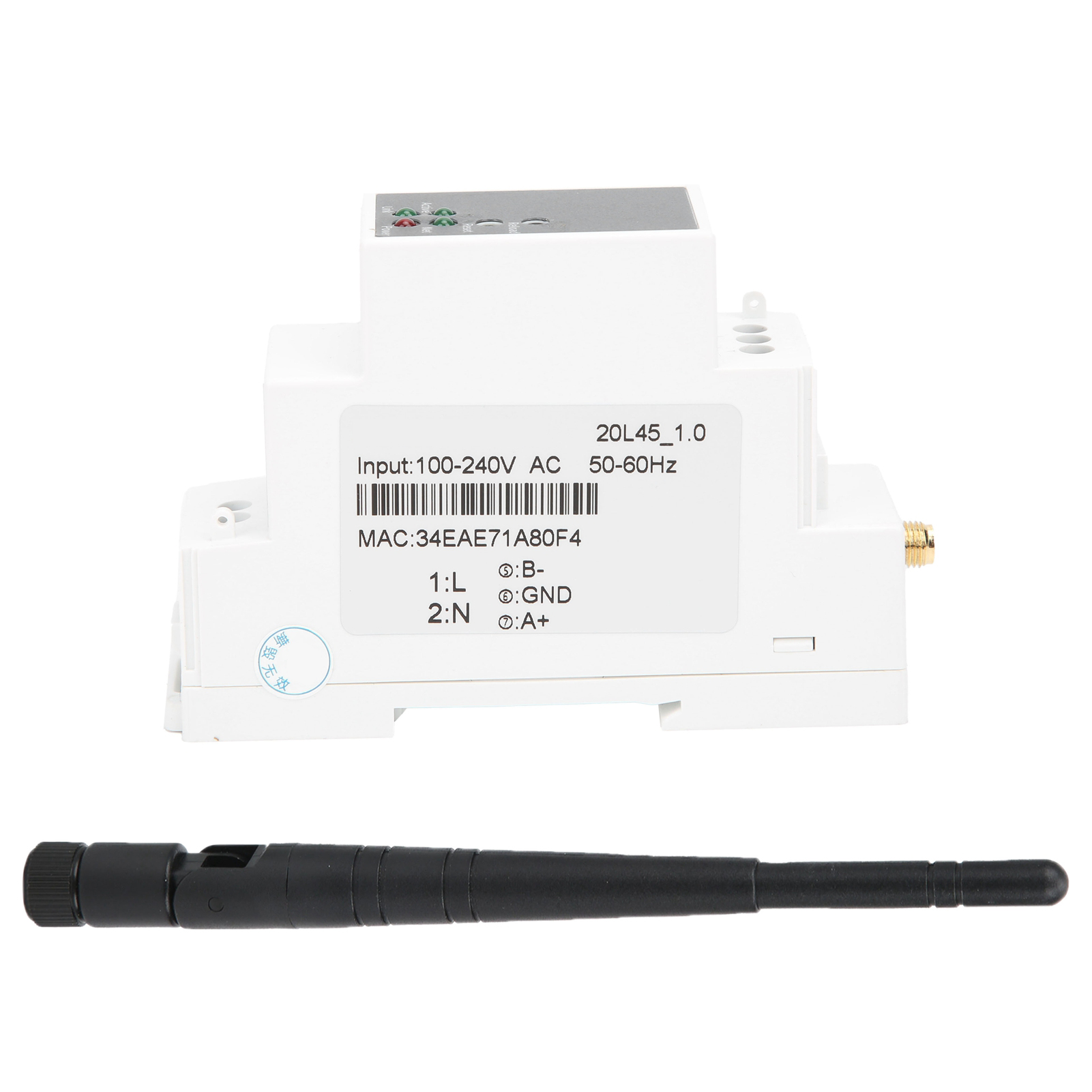 Rs485-zu-wlan-seriell-server-schienenmontage-ethernet-modul Für Mbed 160 Mhz 100–240 V Ac