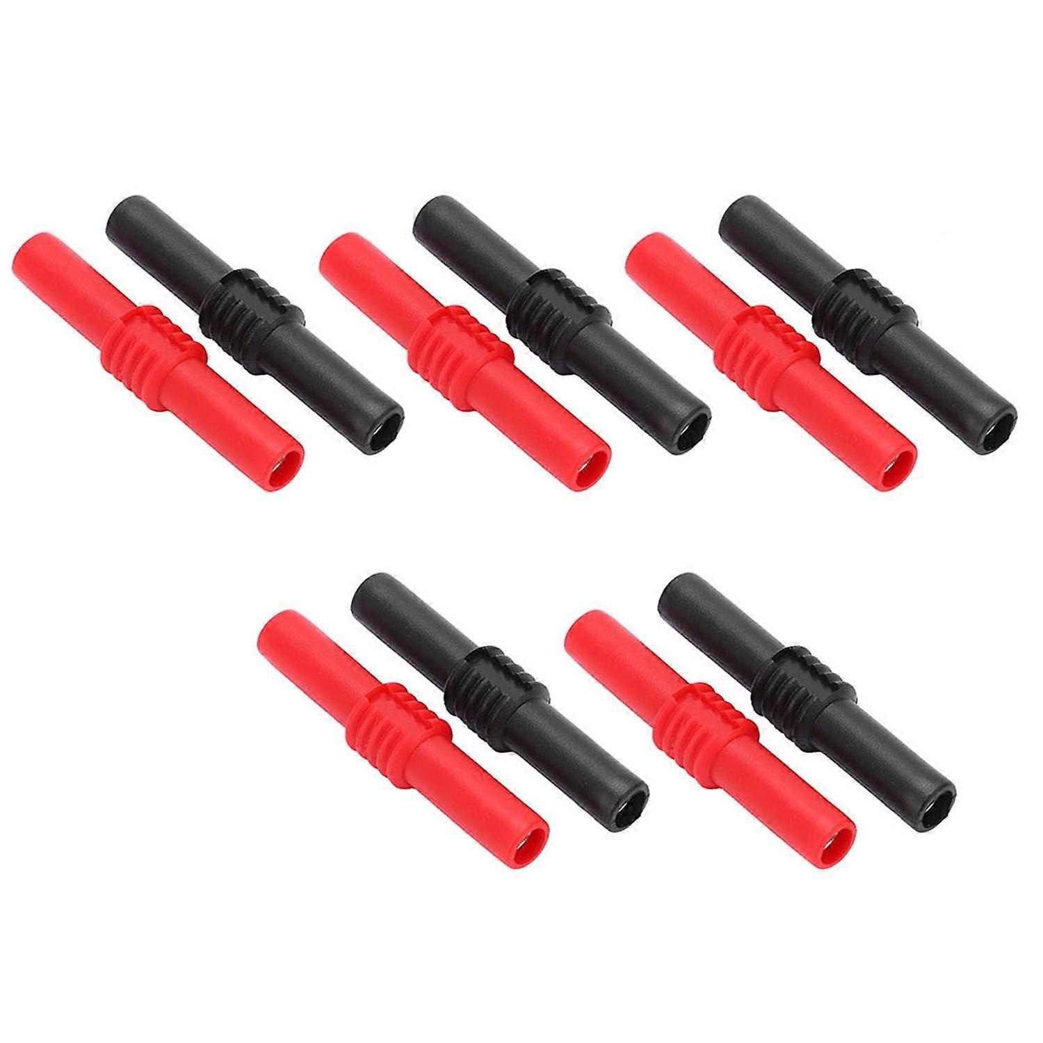 10 Stück U22 4mm Bananenstecker-kupplungs-pvc-verlängerungsadapter Für Elektrische Prüfungen 42mm