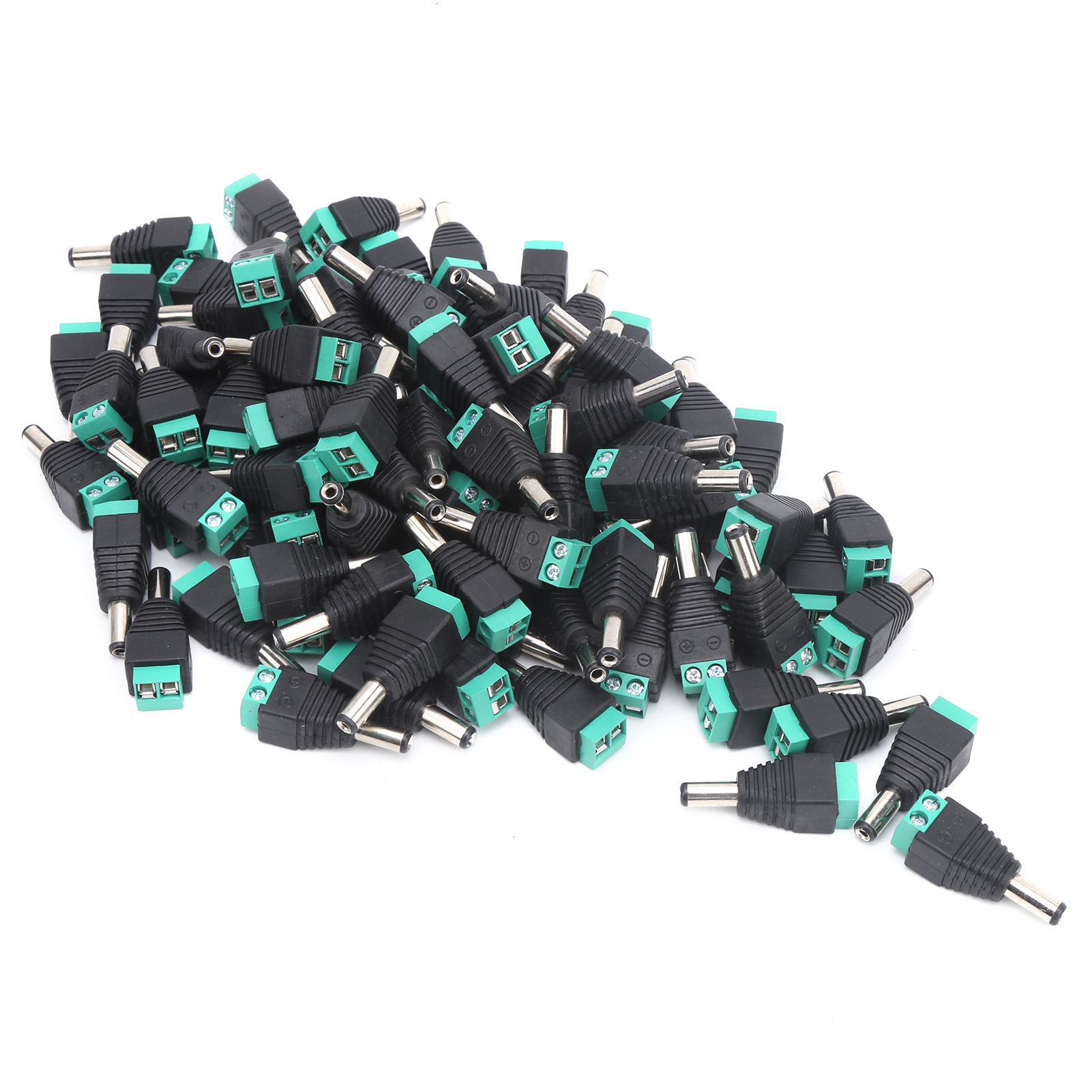 100 Stück Männliche Anschlussklemmen Für Gleichstromversorgung, Überwachungsklemmen, Netzsteckerblock, 80 W, 12 V–36 V