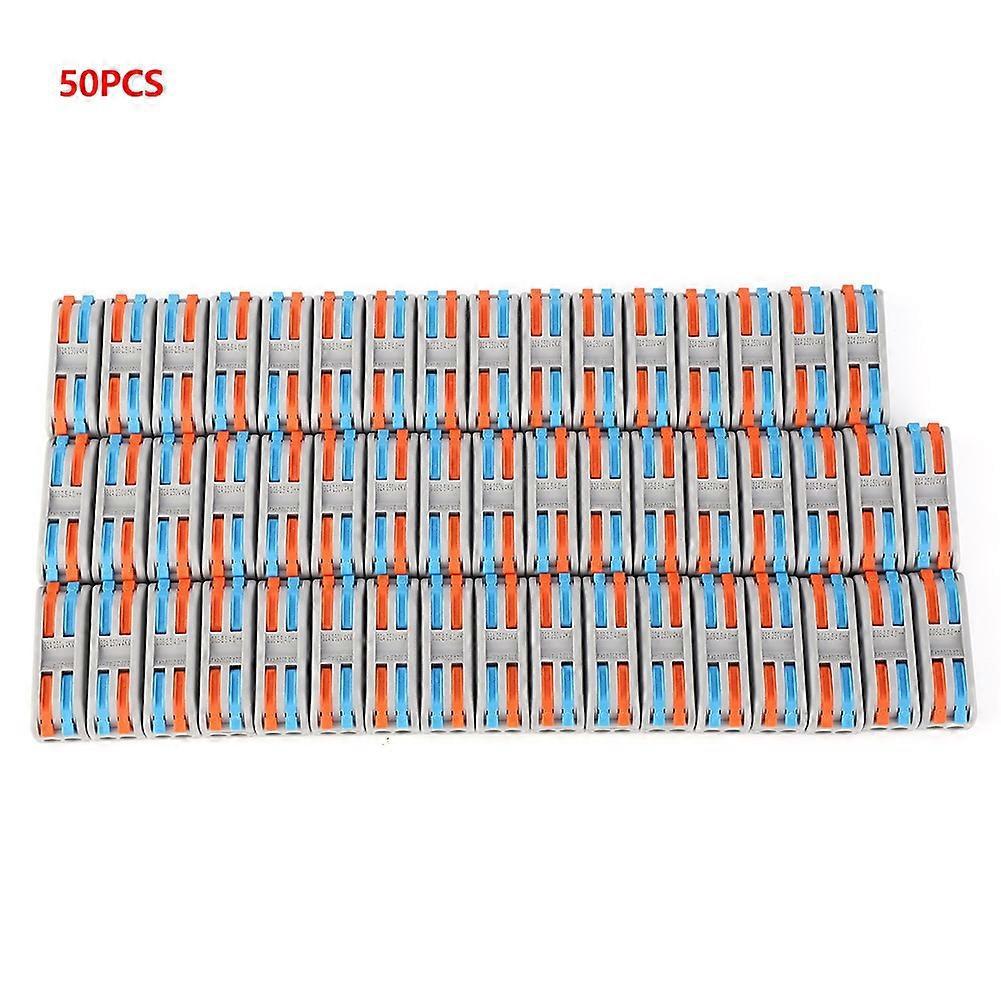 50 Stück Kabelverbinder, Leiter, Kompakt, Farbig, Kabelzubehör 11-28awg Pct-2-2