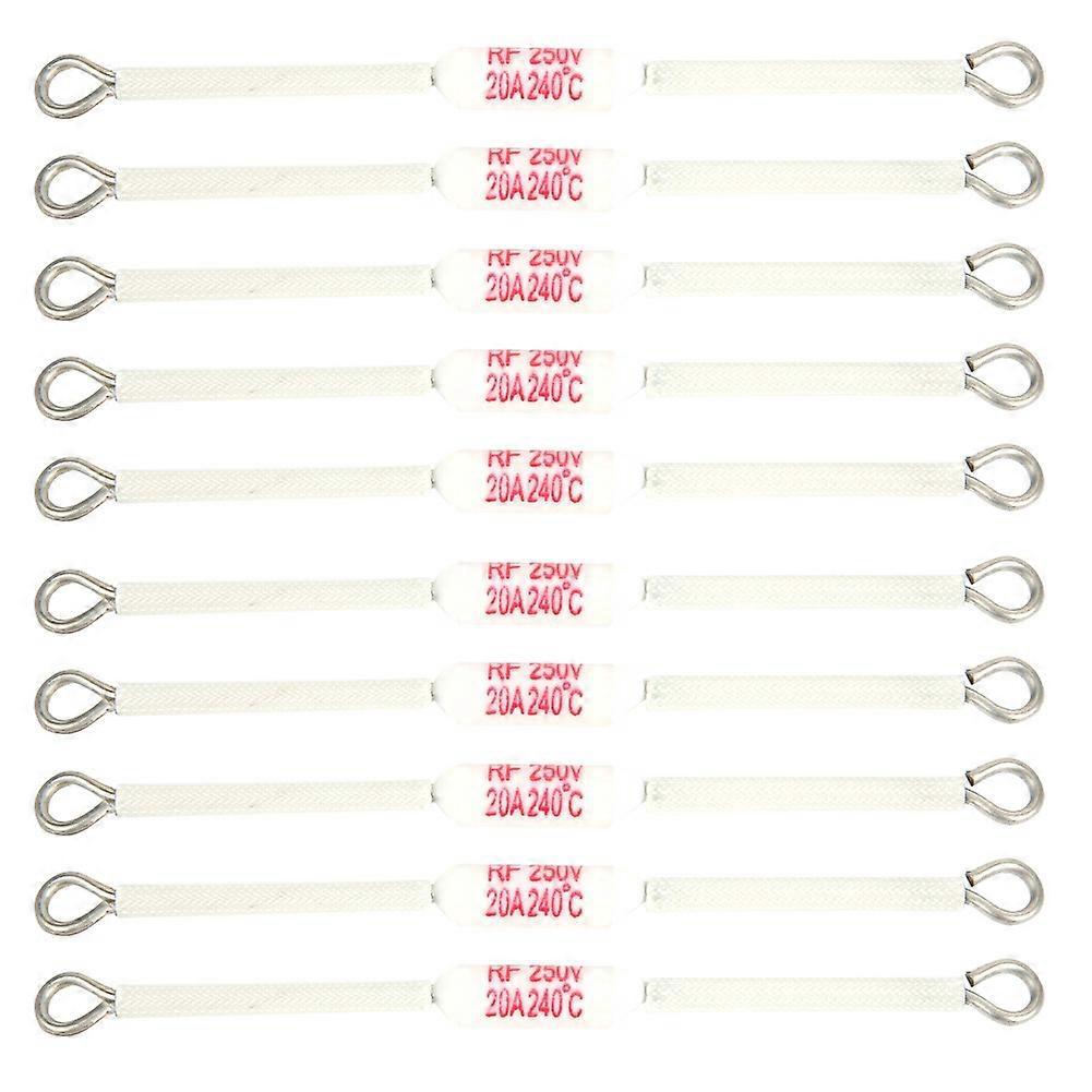 10 Stück Keramiksicherungen, Elektrisches Zubehör, Industrieteile, Verdrahtungsklemmenblock, 250 V, 20 A