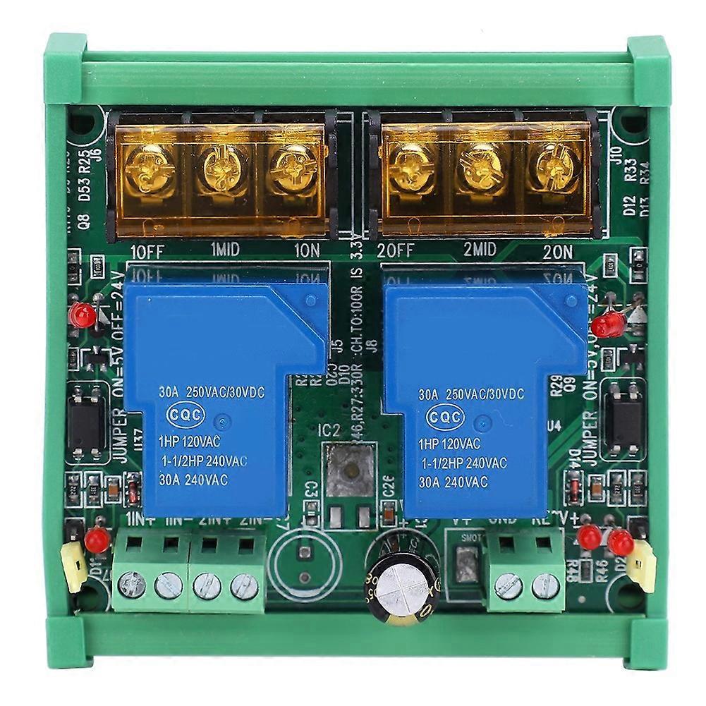 Relaismodul 24v 2-kanal 30a Hochleistungs-großstromrelais Sps-modul 2rl‑24v30a‑d