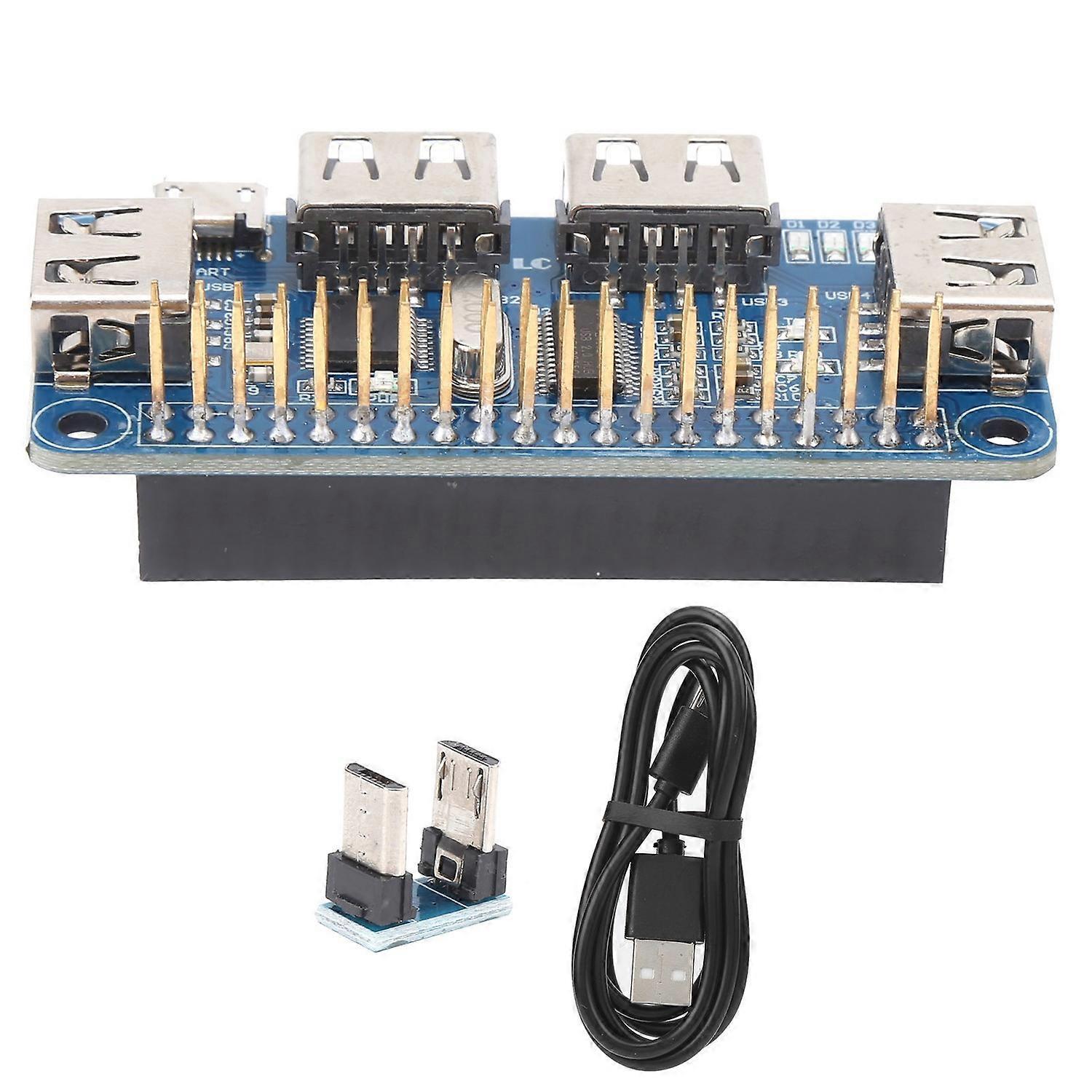 Usb-erweiterungsplatinenmodul Mit Austauschbarem Schnittstellen-hub-splitter Für Raspberry Zero/zero W/3b+