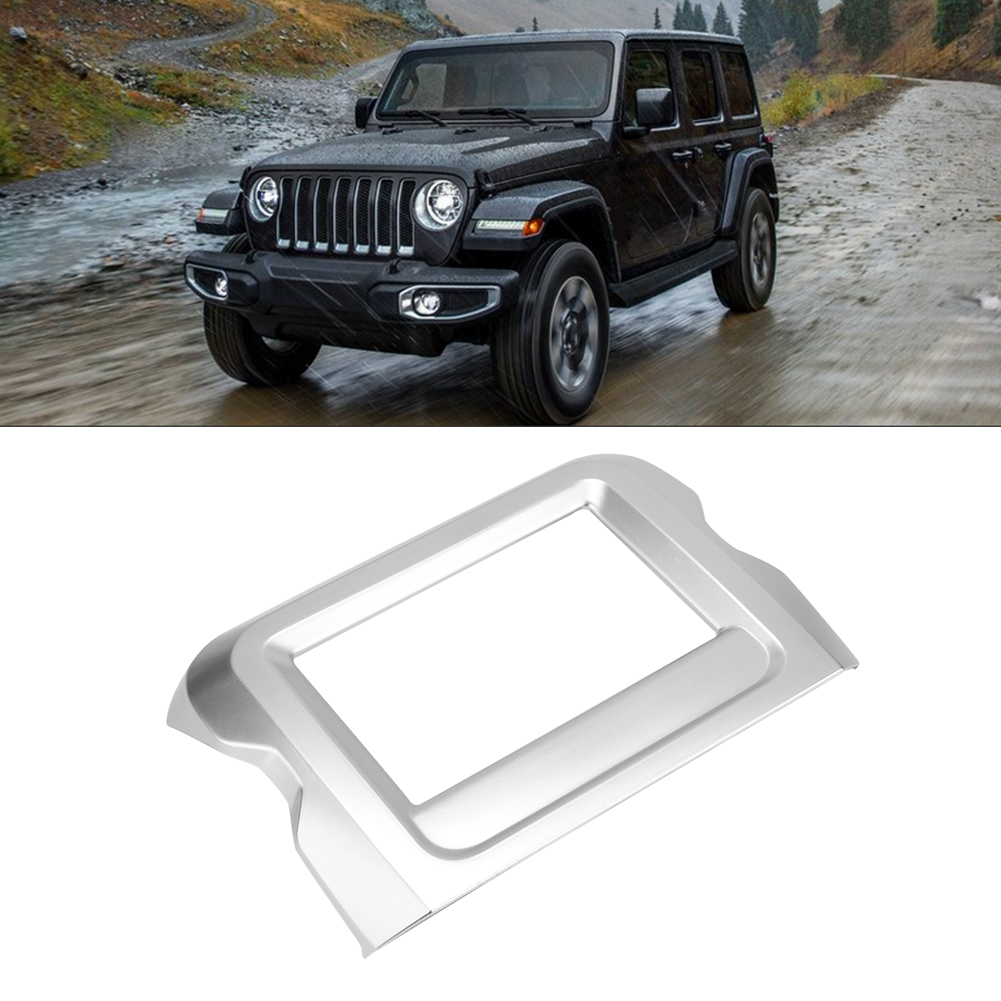 Dekorrahmen-aufkleber Für Den Navigationsbereich Im Innenraum Des Jeep Wrangler Jl Ab Baujahr 2018