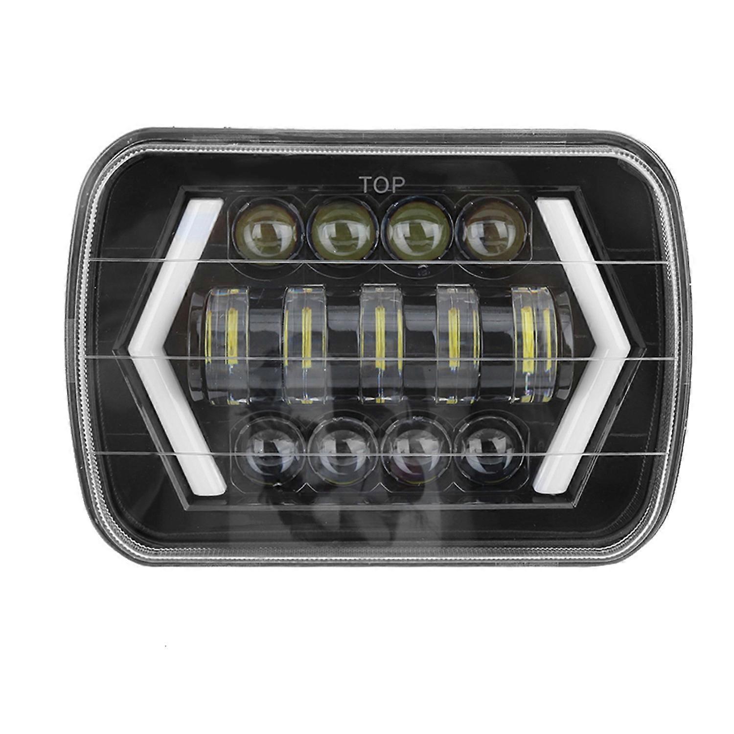 300w 7-zoll-led-autoscheinwerfer, Quadratische Frontlampe Mit Aluminiumgehäuse, Passend Für Jeep Wrangler
