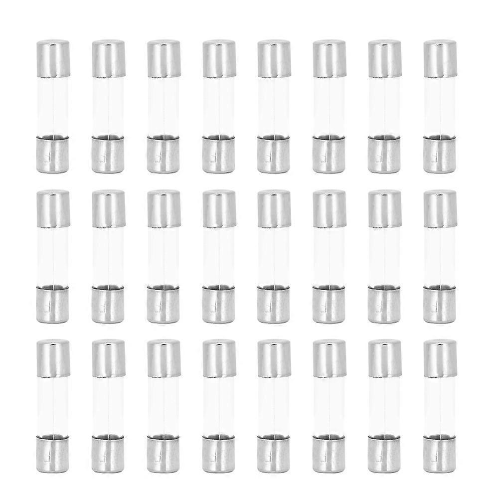 100 Stück Glassicherungen, Flinke Sicherungen, 5 X 20 Mm, Wechselstrom, 250 V