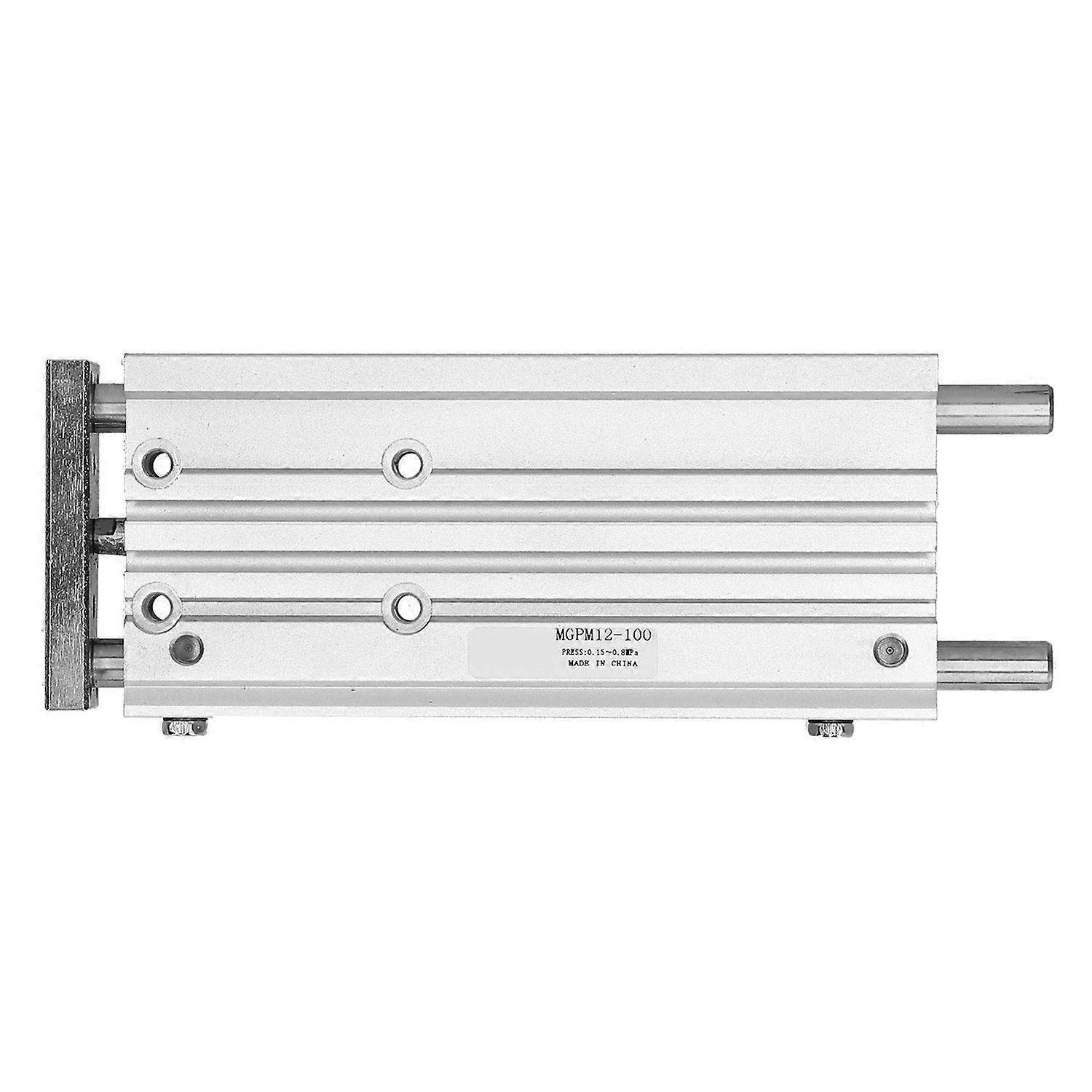 Pneumatikzylinder, Dünn, Mit 3 Führungsstangen, Aluminiumlegierung, Befestigungsmaterial Mgpm12x100