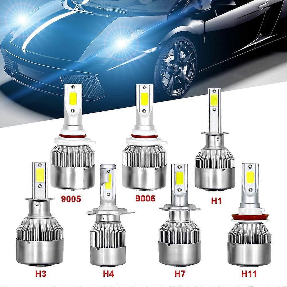 Stück Led-autoscheinwerferlampen, Led-fahrlicht-komplettset H4 36w 6000lm