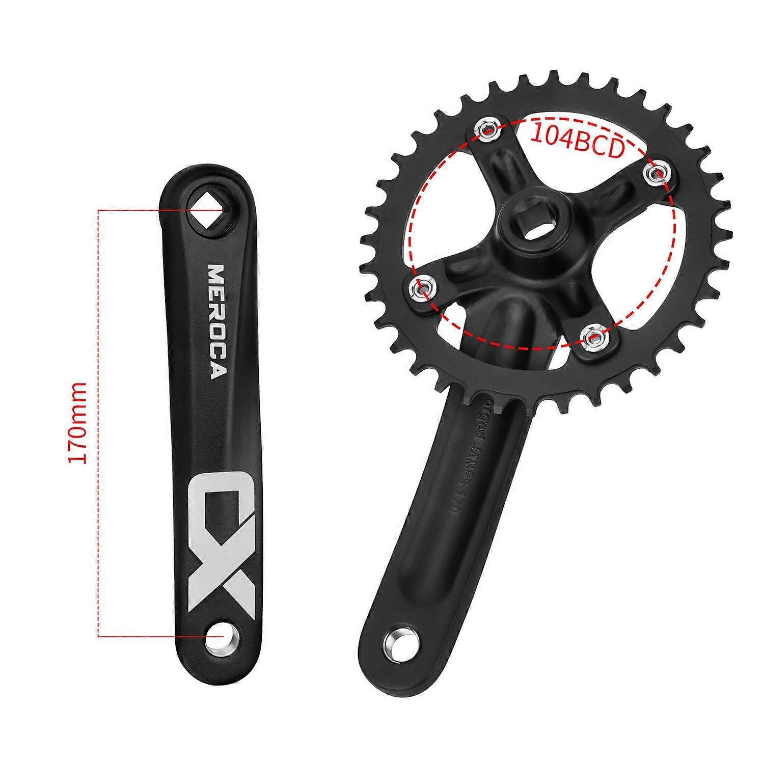 Mountainbike Kurbelarm-set (rechts/links) Mit Einzelkurbel Für Mountainbike Und Rennrad