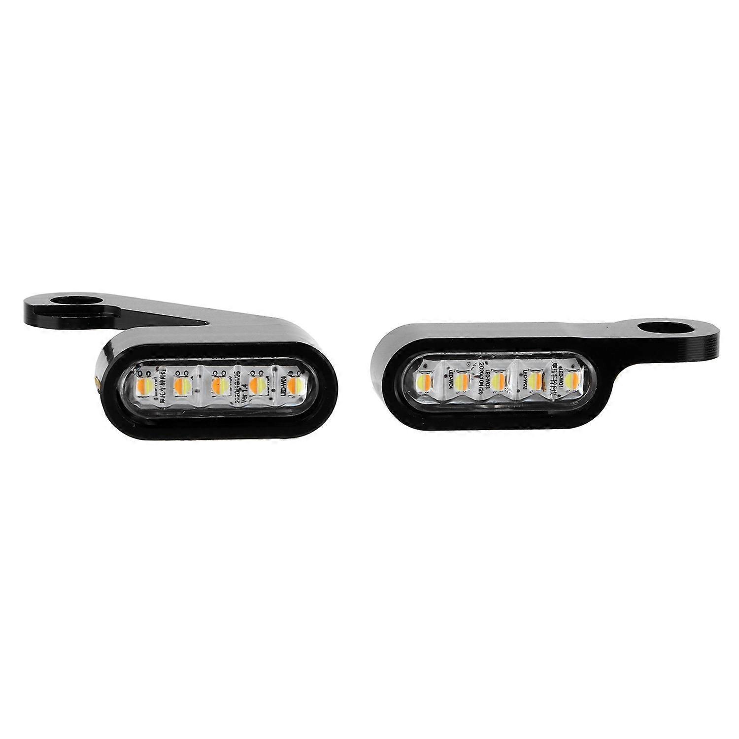 Stück Mini-led-kurvenlicht, Blinker, Korrosionsbeständige Aluminiumlegierung, Motorradzubehör