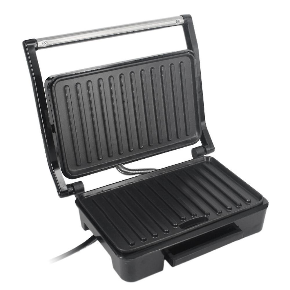 Panini-maker Für Den Haushalt, Edelstahl, 850 W, Hochleistungs-antihaftpfanne, Steak- Und Sandwich-maschine B