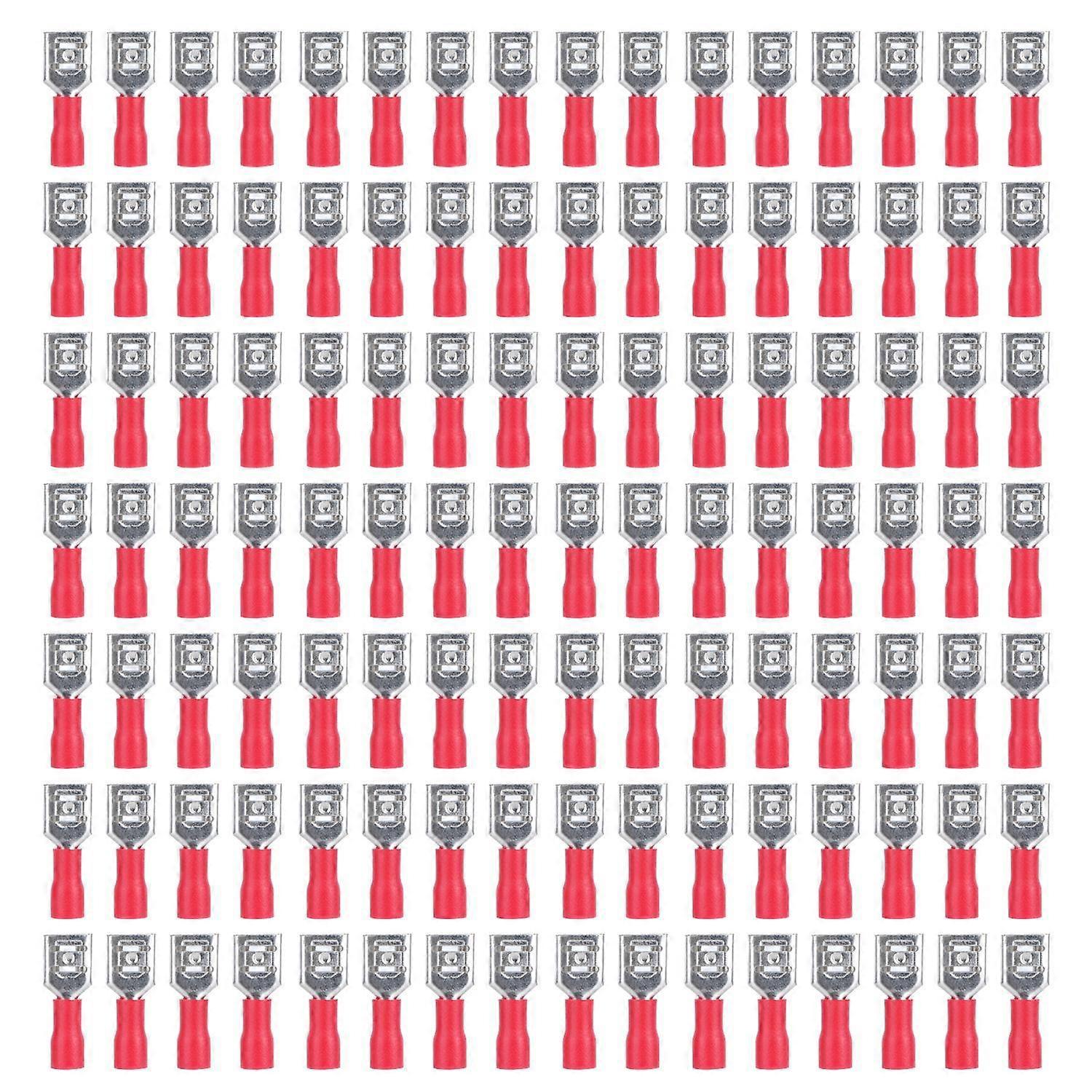 Isolierter Flachsteckverbinder Fdd1.25‑250 (weiblich), Robust, Langlebig, Stabil, Praktisch, Elektrische Crimpverbindung