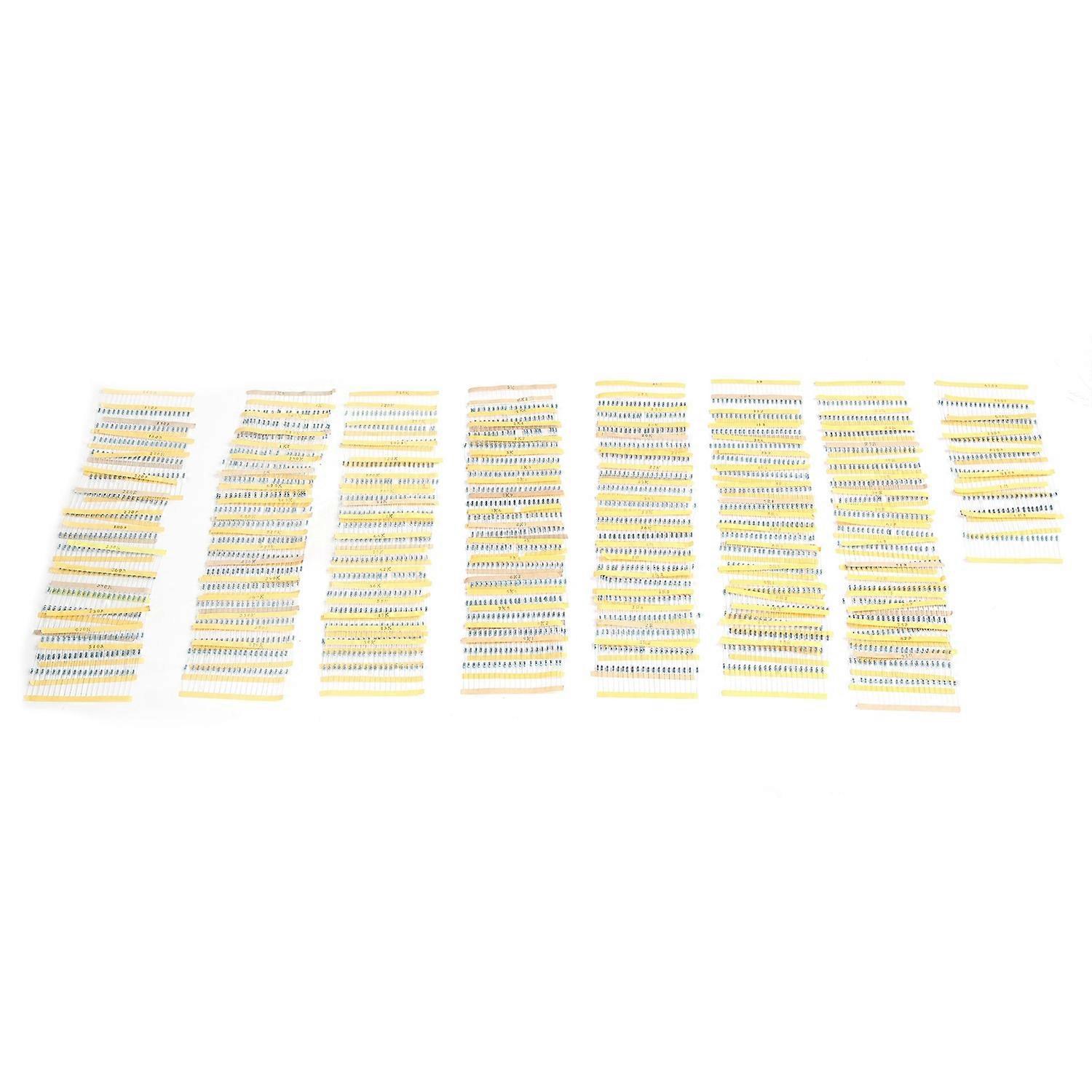 2600-teiliges Metallfilmwiderstands-set, 130 Werte, 1 Ω – 3 Mω, 1/4 W, Sortiertes Set Elektronischer Bauteile