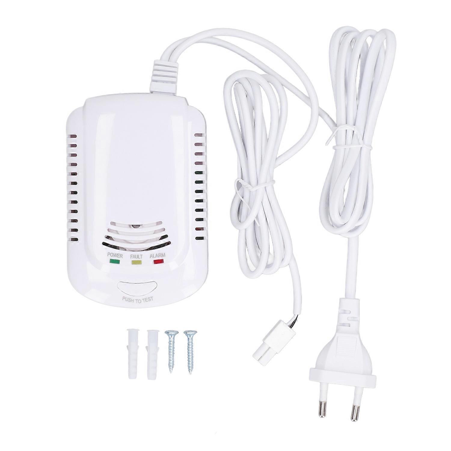 Erdgasdetektor Mit Hoher Empfindlichkeit, Dual-sensor, Intelligente Erkennung, Co-alarmmelder, Ac 90–240 V
