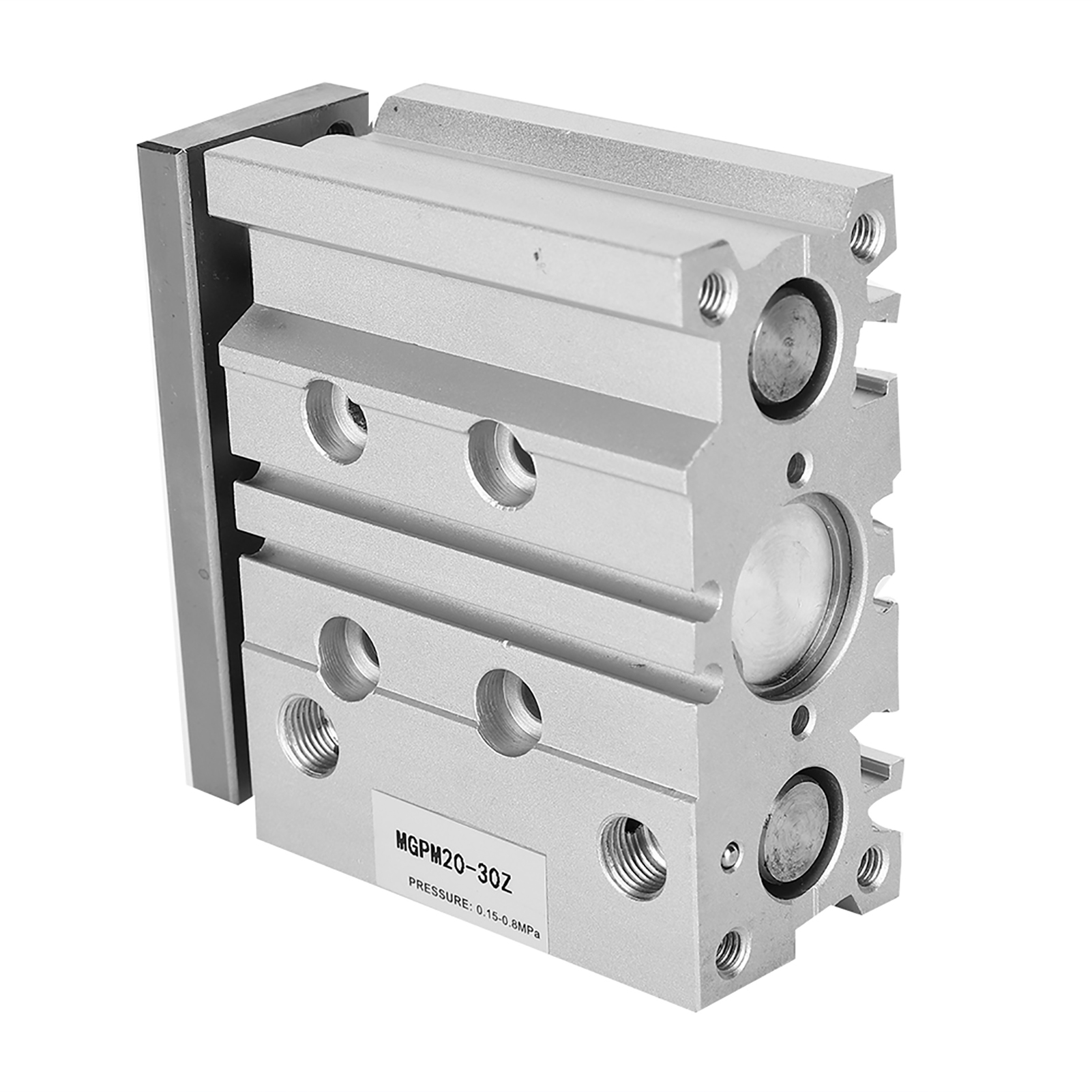 Mgpm20x30 3-stangen-doppelwirkungs-luftzylinder, Pneumatischer Zylinder Aus Aluminiumlegierung, 20 Mm Bohrung
