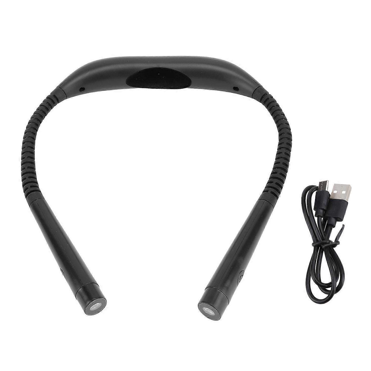 Nackenleselampe 60 Lm, 3 Farbtemperaturen, Einstellbare Helligkeit, Drehbarer Kopf, Usb-ladefunktion