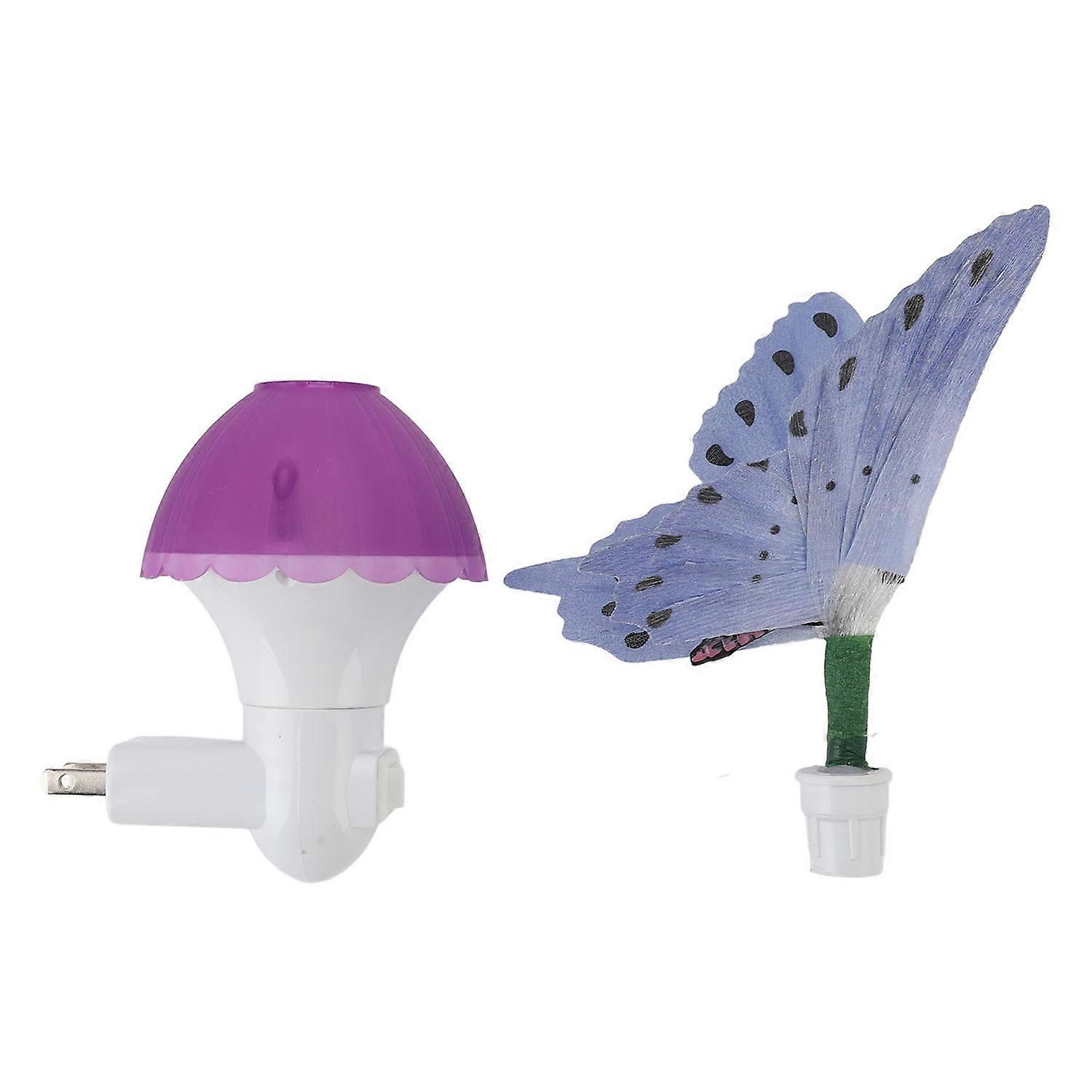 Bunte Led-nachtlampe Mit Schmetterlingen Und Dämmerungssensor Für Das Schlafzimmer