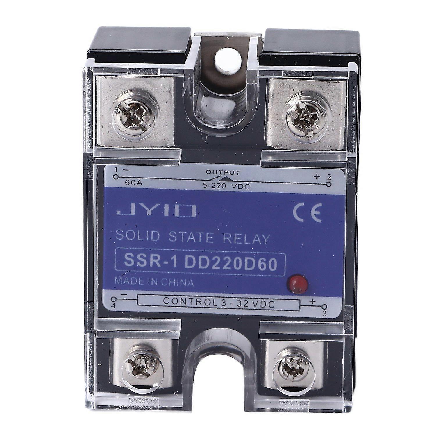 Dc/dc-einphasen-halbleiterrelais, 3–32 V Dc Eingang, 5–220 V Dc Last, Ssr-relais Für Steuerungssysteme, 60 A