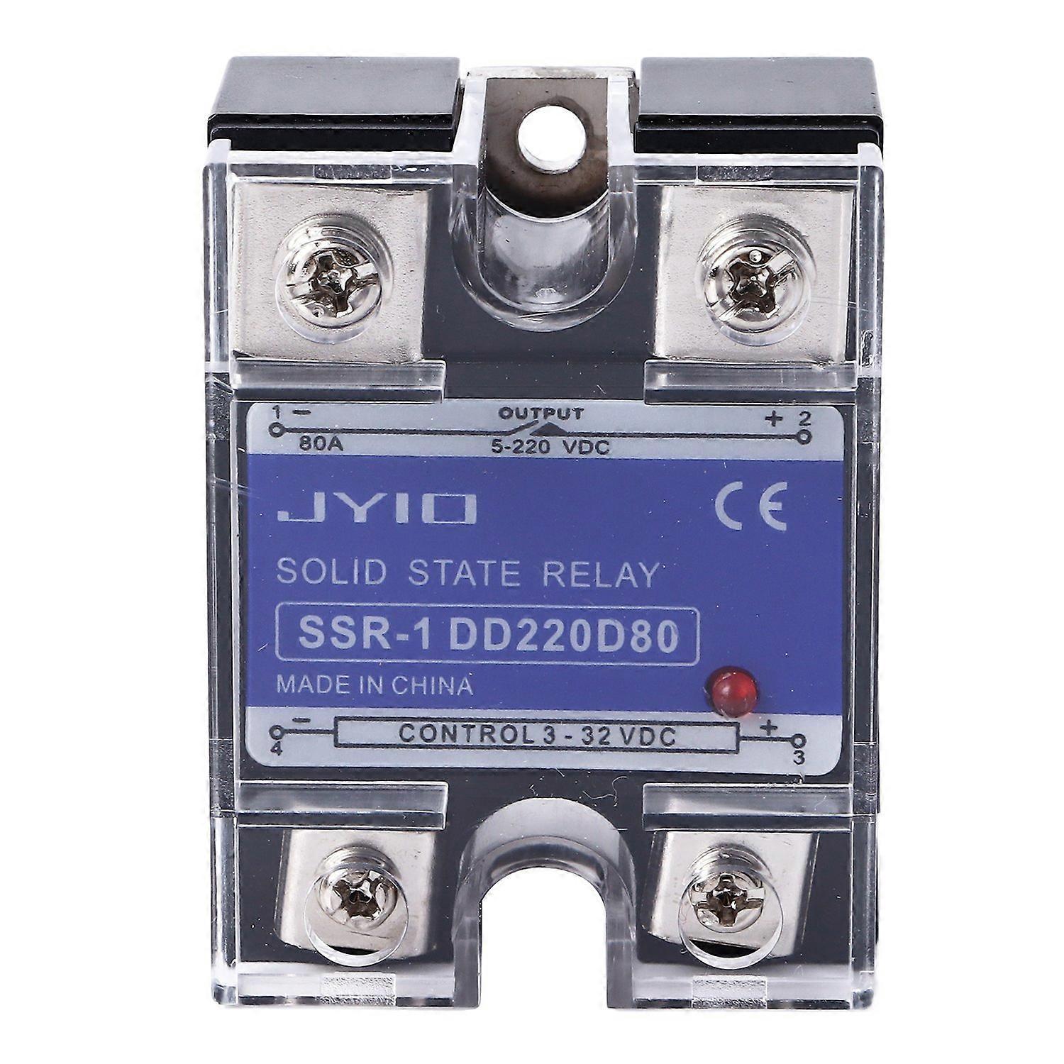 Dc/dc-einphasen-halbleiterrelais, 3–32 V Dc Eingang, 5–220 V Dc Last, Ssr-relais Für Steuerungssysteme, 80 A