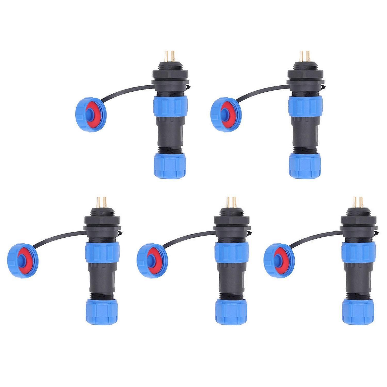 5 Stück Flugzeugstecker Ip68 Wasserdicht 2-poliger Flugzeugstecker Für Kommunikationsgeräte