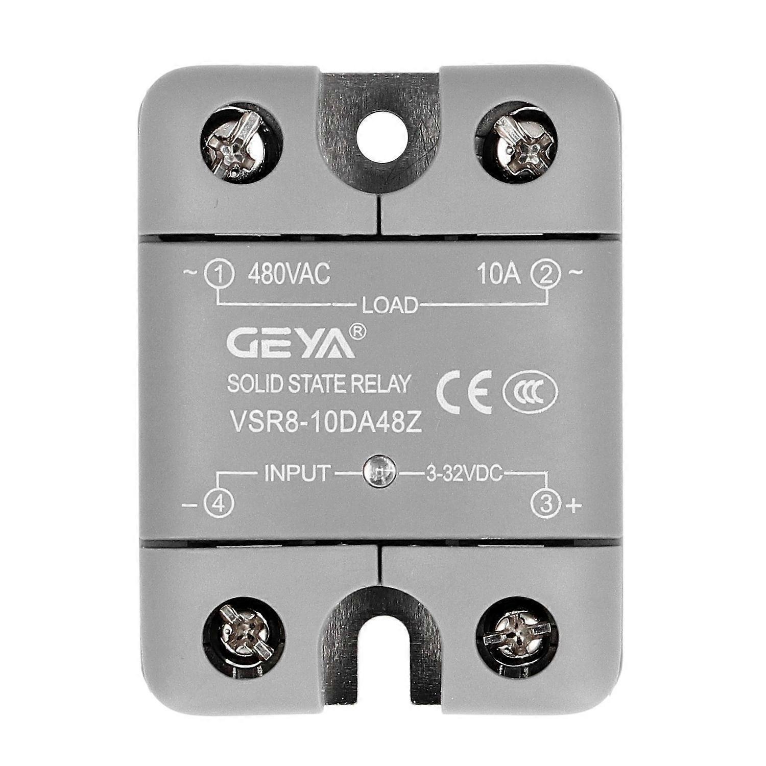 Halbleiterrelais Mit Led-anzeige, Dc-steuerung, Ac-optische Trennung, Ssr-relais, 3–32 V Dc Eingang, 10 A, 480