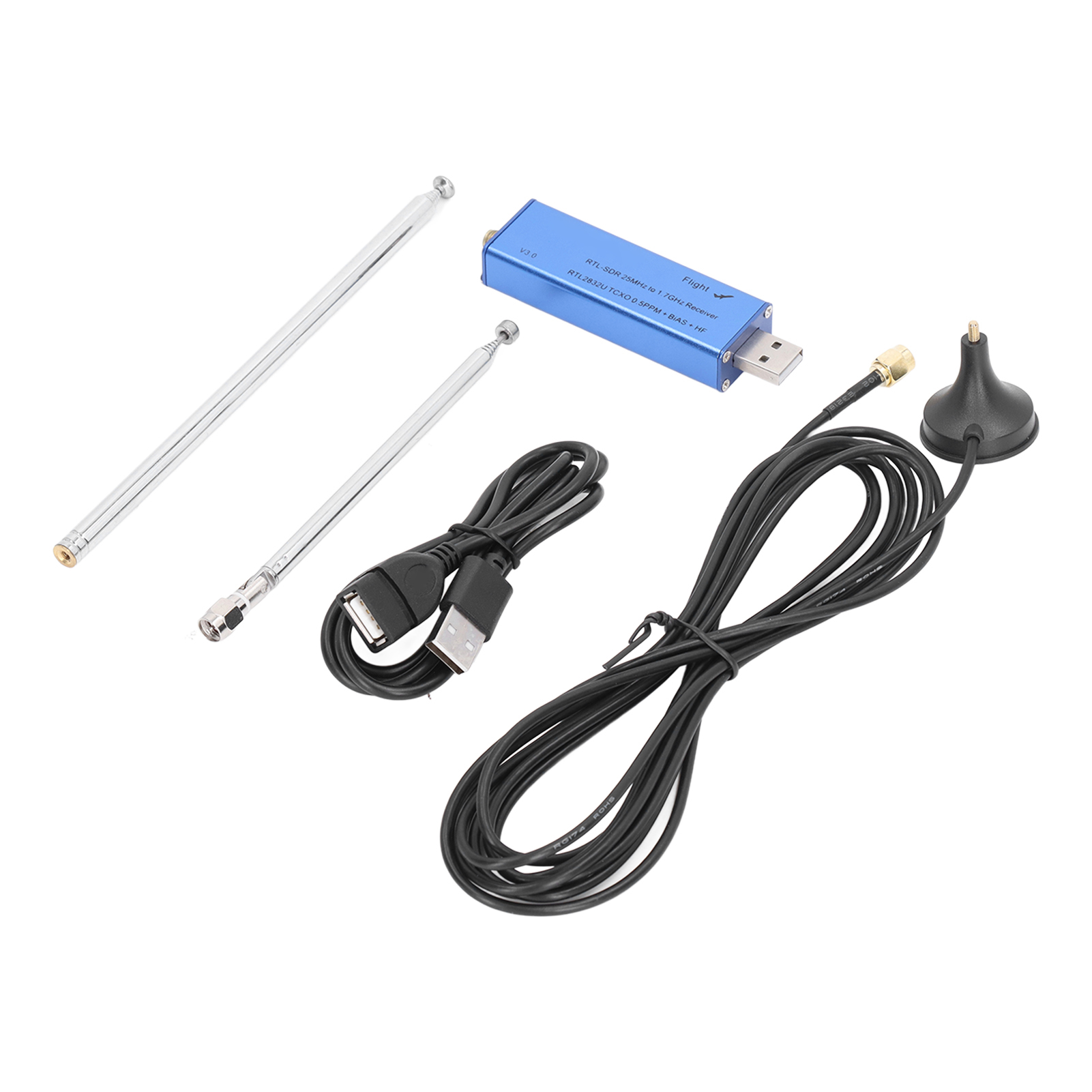 Software-defined Radio Receiver Kit (dab/fm-sdr-empfänger) Mit Antenne Und Buchse (25–1760 Mhz)