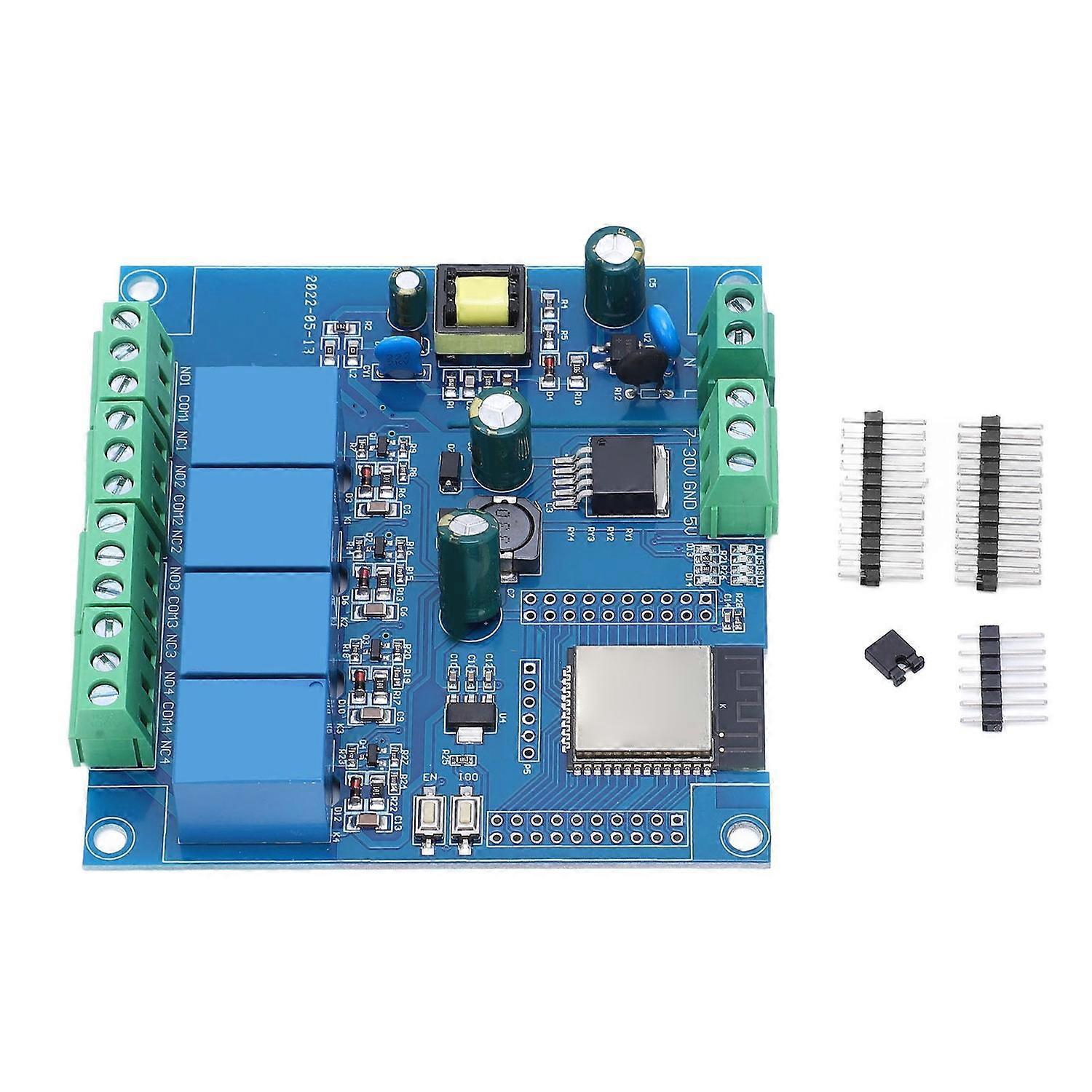 Esp32 Entwicklungsboard Mit Wlan, Bluetooth, 4-wege-relaismodul, Programmierbar, Rücksetzbar, Drahtlos