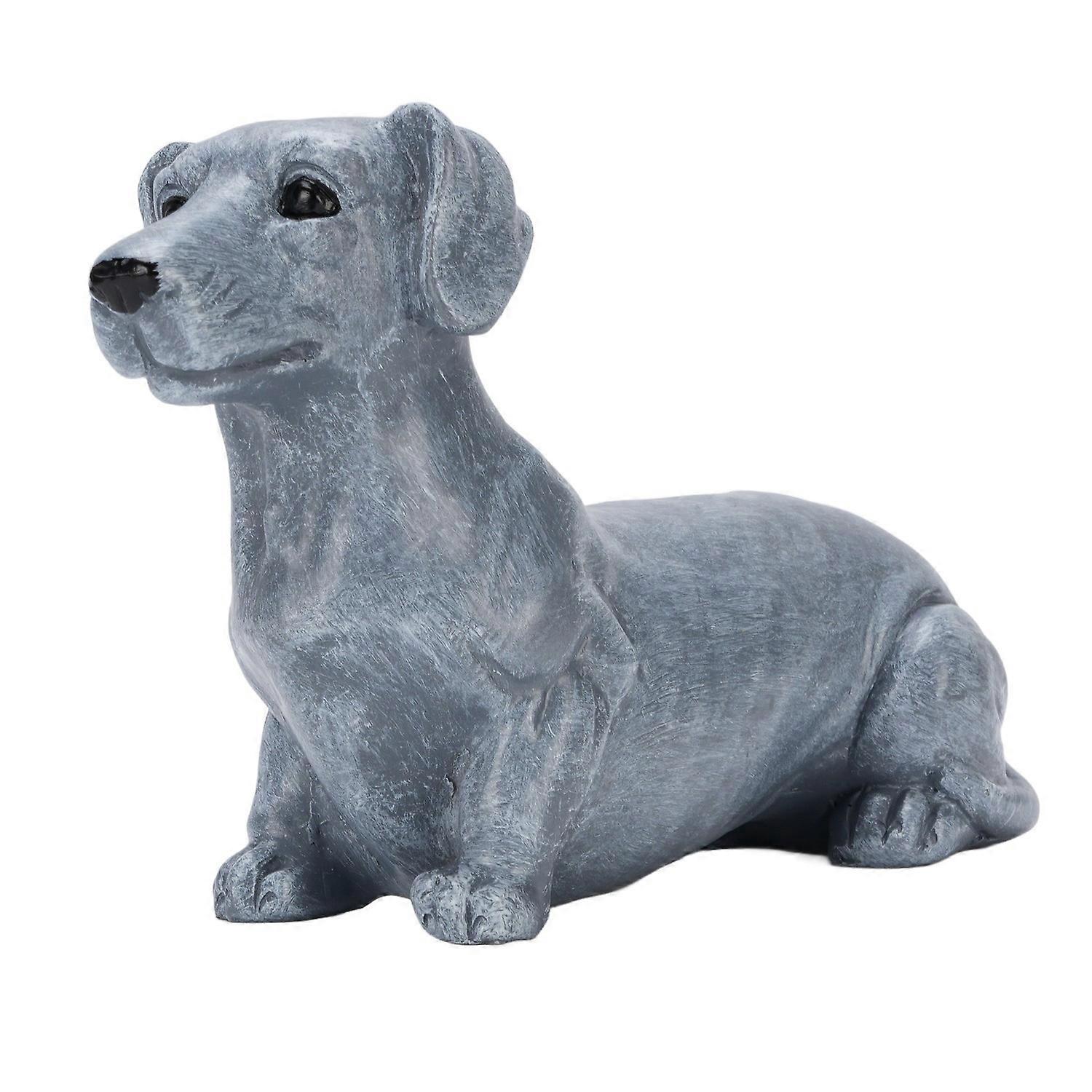 Hundeskulptur Aus Kunstharz, Detailgetreu, Niedliche Hundestatue, Tierfigur Für Schlafzimmer Und Garten