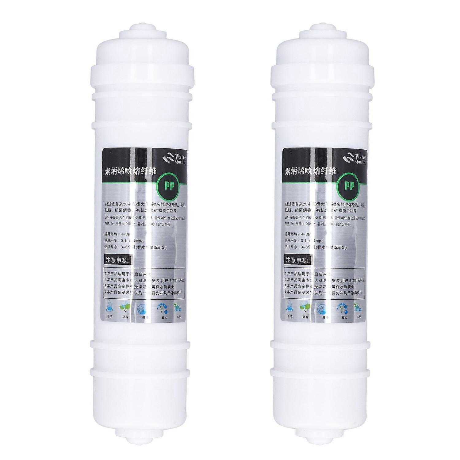 2 Stück Wasserfilter Für Wasserreiniger, 10 Zoll, Pp-baumwolle, Schnellanschluss, Universeller Ersatzfilter Für Wasserreiniger