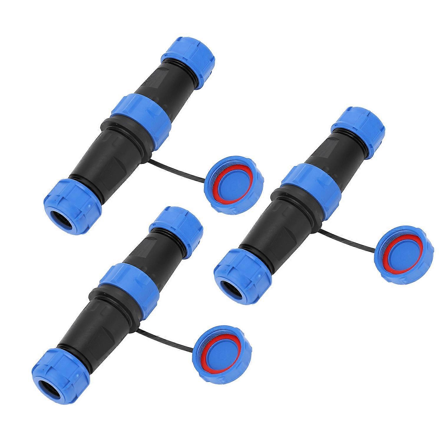 3 Stück Industrielle Elektrische Stromkabelverbinder, 2-polig, Ip68 Wasserdicht, Luftfahrt-schottverbinder, Wechselstrom