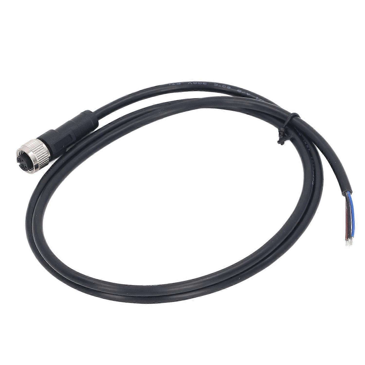 M12-kabel, 4-polige Luftfahrtbuchse, Elektrisches Kabel, Weiblicher Stecker, 1 M, 250 V Ac/dc Für Maschinen Und Anlagen