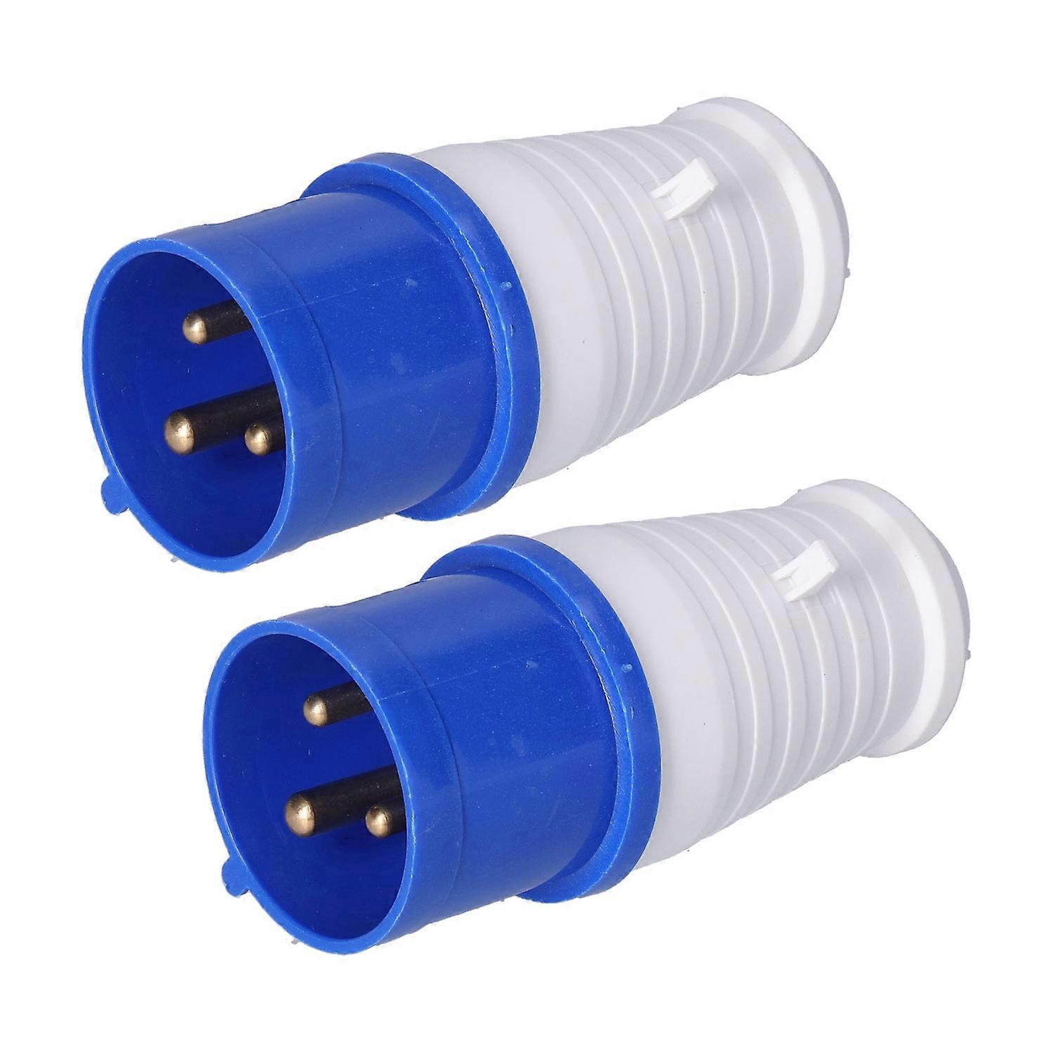 2 Stück Industriestecker, Isolierendes Gehäuse, Wasserdicht, 3-polig, Hohe Elektrische Leistung, Aviat