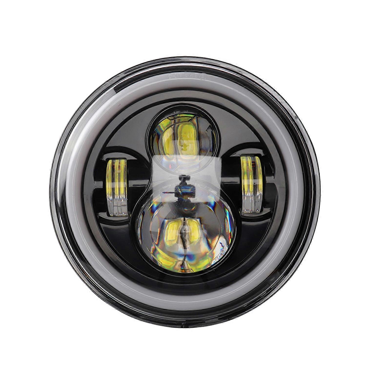12v/24v Motorrad-autoscheinwerfer, 7 Zoll Runder Led-fahrscheinwerfer, Passend Für 7 Zoll Jeep Wra