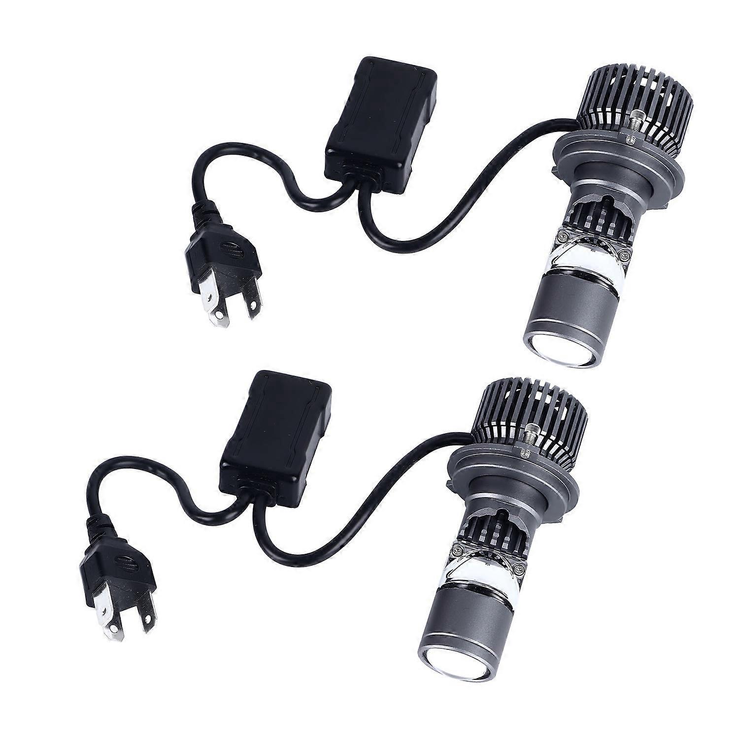 Led-scheinwerfer-set Für Autos, Superhell, 12 V, H4, 8000 Lm, Hochleistungs-projektorscheinwerfer Für Fern- Und Abblendlicht, Passend Für Fahrzeuge.