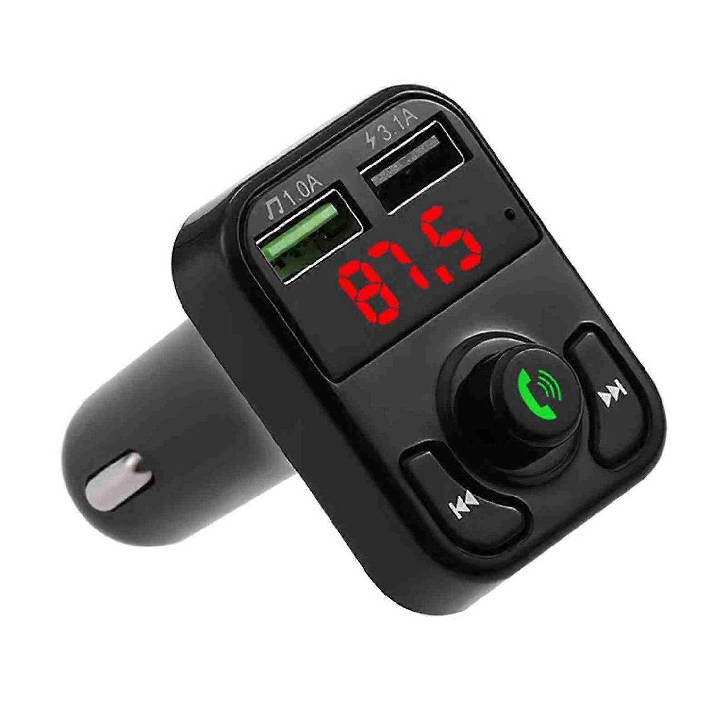 Bluetooth-adapter Fm-transmitter Drahtloser Radioadapter Dual-ports Auto-musikplayer Radioempfänger B