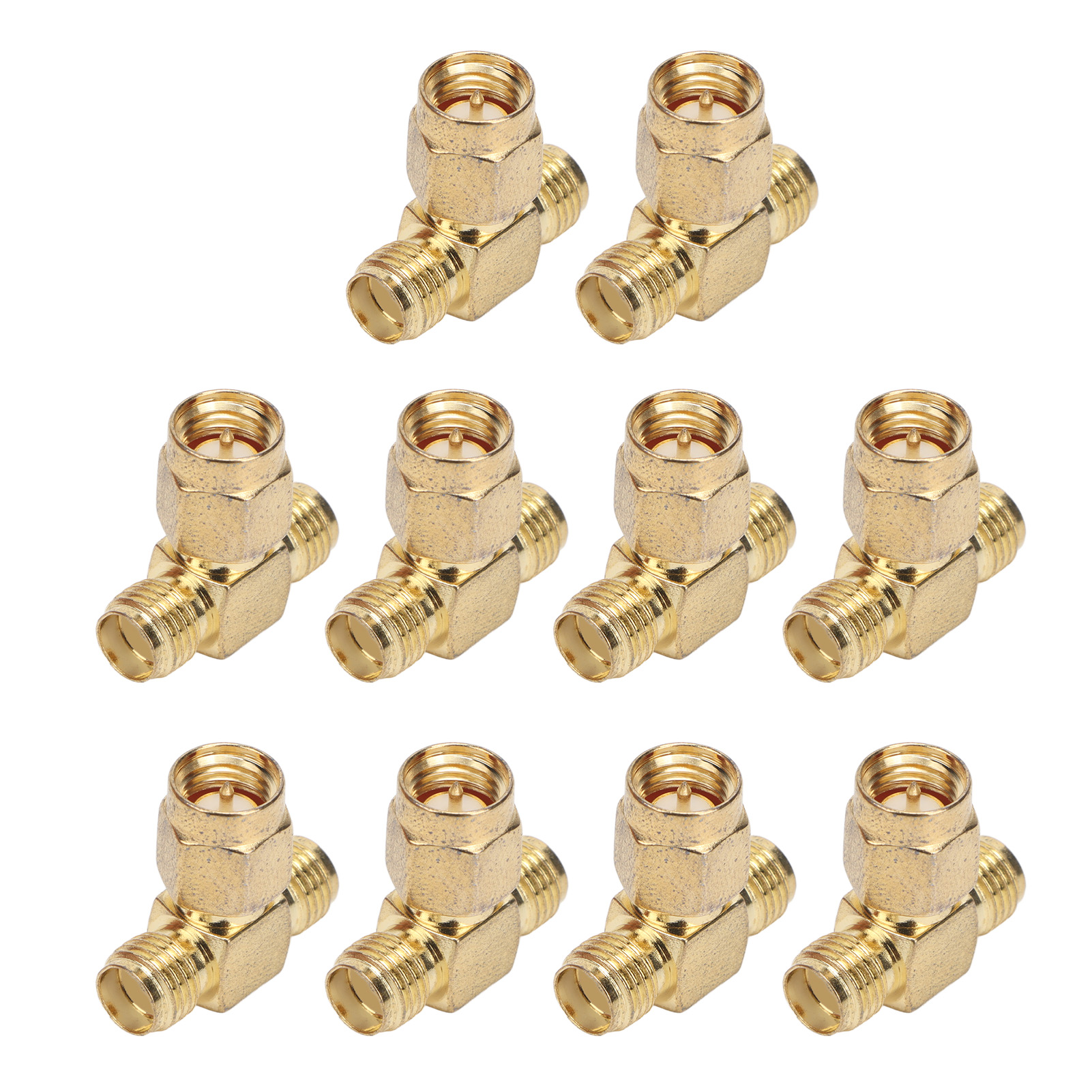 10 Stück Sma-t-adapter Breitband-ofc-hf-adapter Sma-koaxialstecker Für Gps-systeme