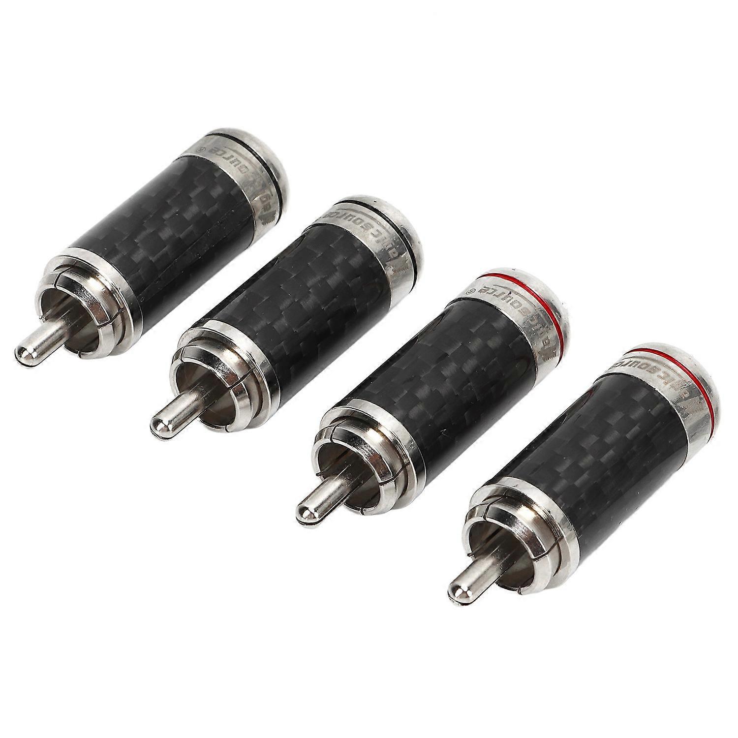 4 Stück Rca-stecker Metall-audio-video-kabelbuchsenadapter Starke Signalübertragung Lautsprecheranschluss 40 M