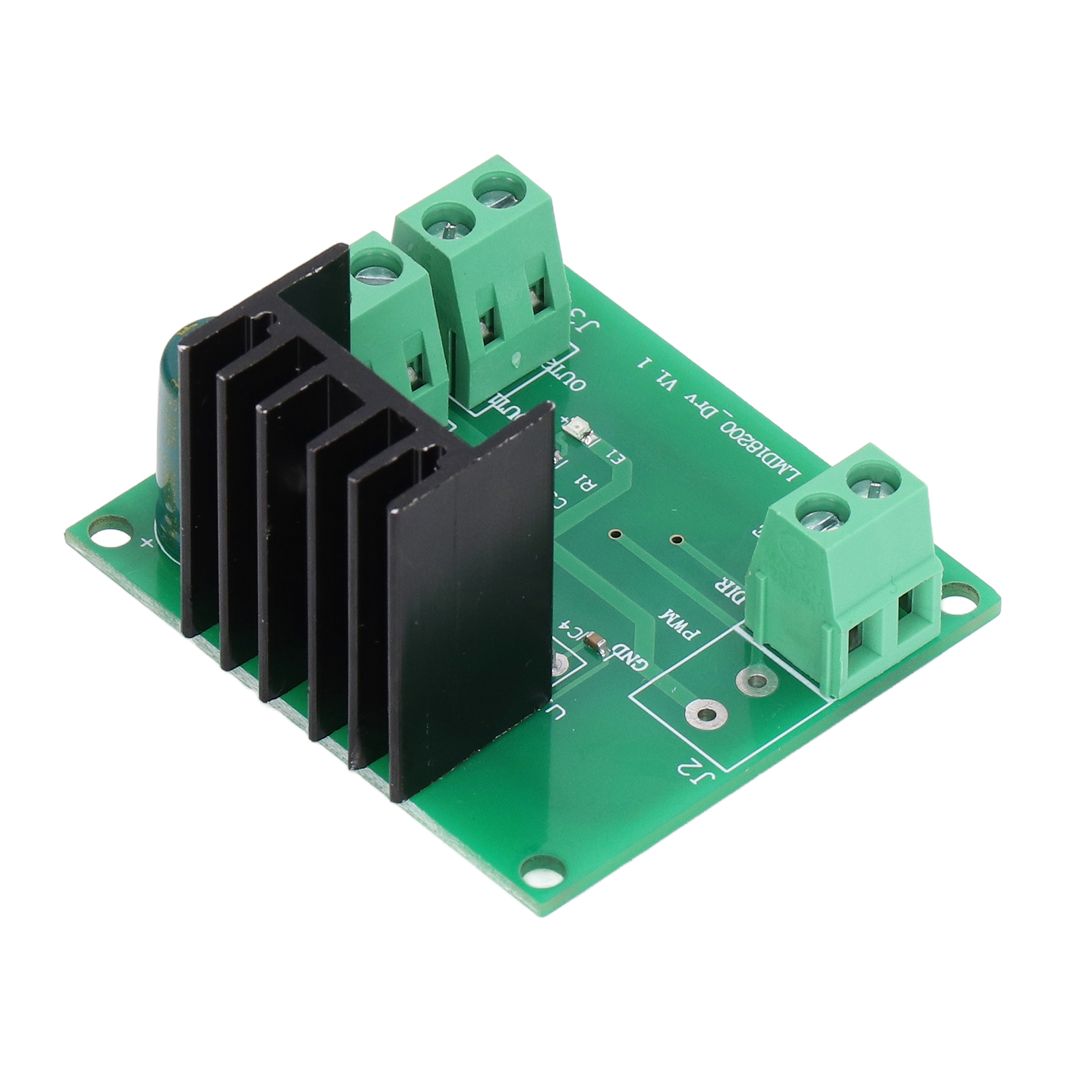 Dc-motor-ansteuermodul Mit Pwm-drehzahlregelung, Motortreiber-controller-platine Lmd18200t 4,5–5,5 V