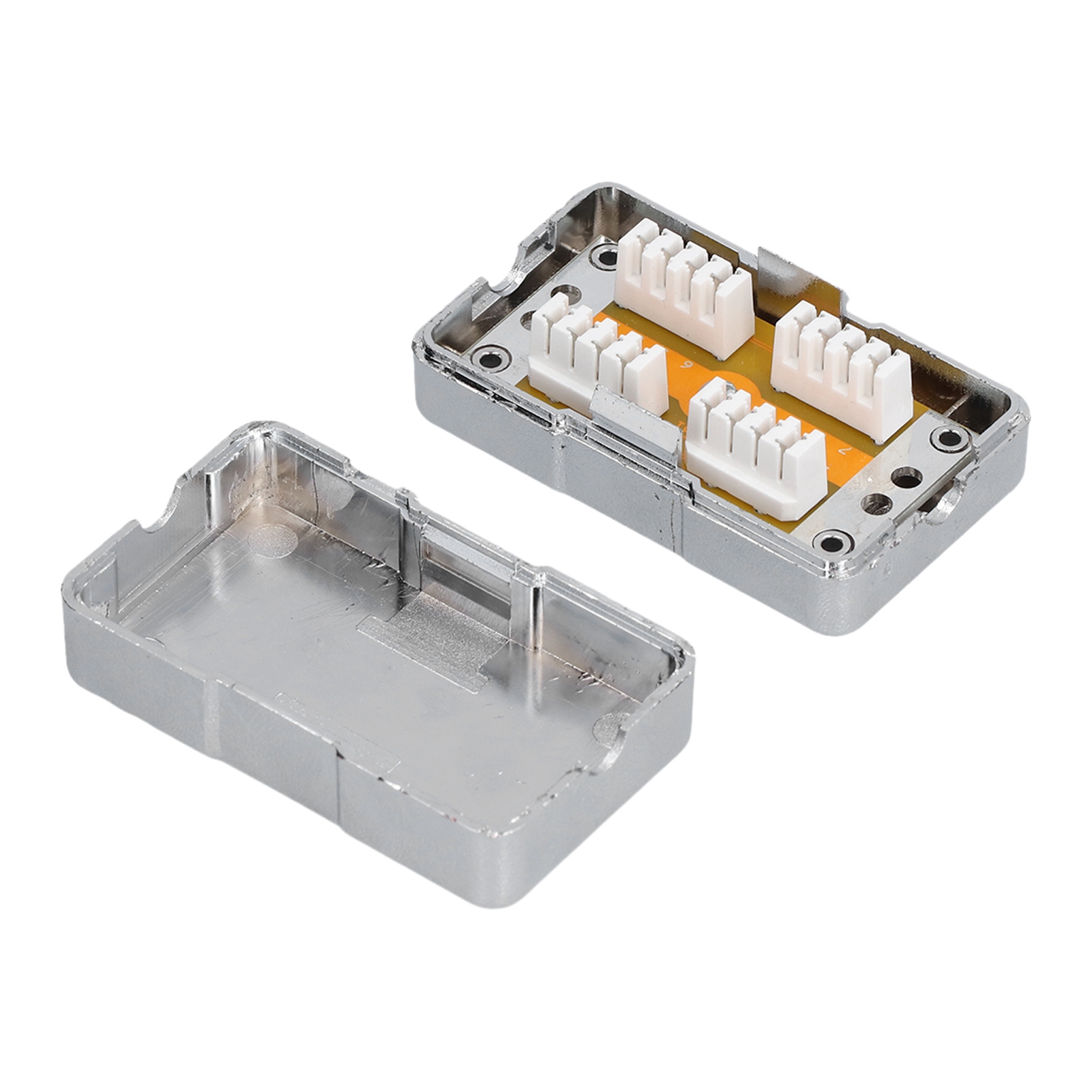 Cat6-anschlussdose Aus Abs-kunststoff, Rj45-einzelport, Geschirmtes Netzwerkanschlussgehäuse Mit Modul
