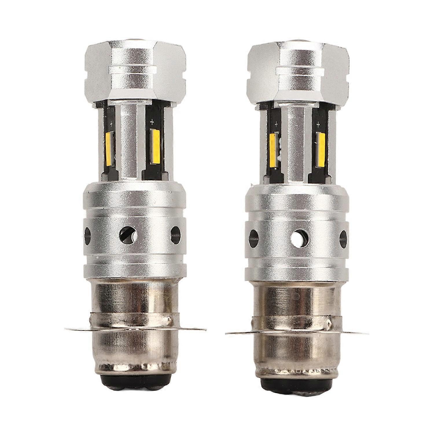 H6 H6m P15d Motorrad-led-lampe Mit Doppellinse, 100 W, Superhelle Scheinwerferlampe Für Atv/utv, Gelb
