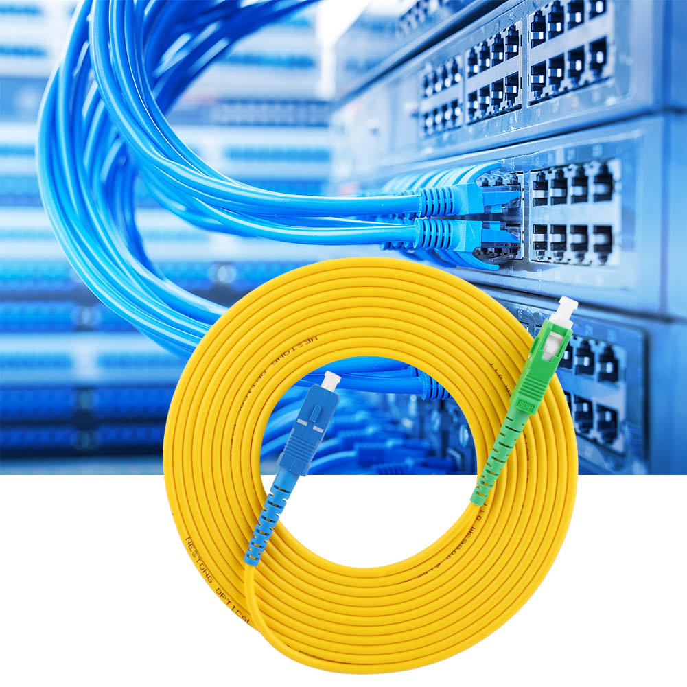 2 Stück Glasfaser-patchkabel 5m Sc Apcupc Singlemode-glasfaser