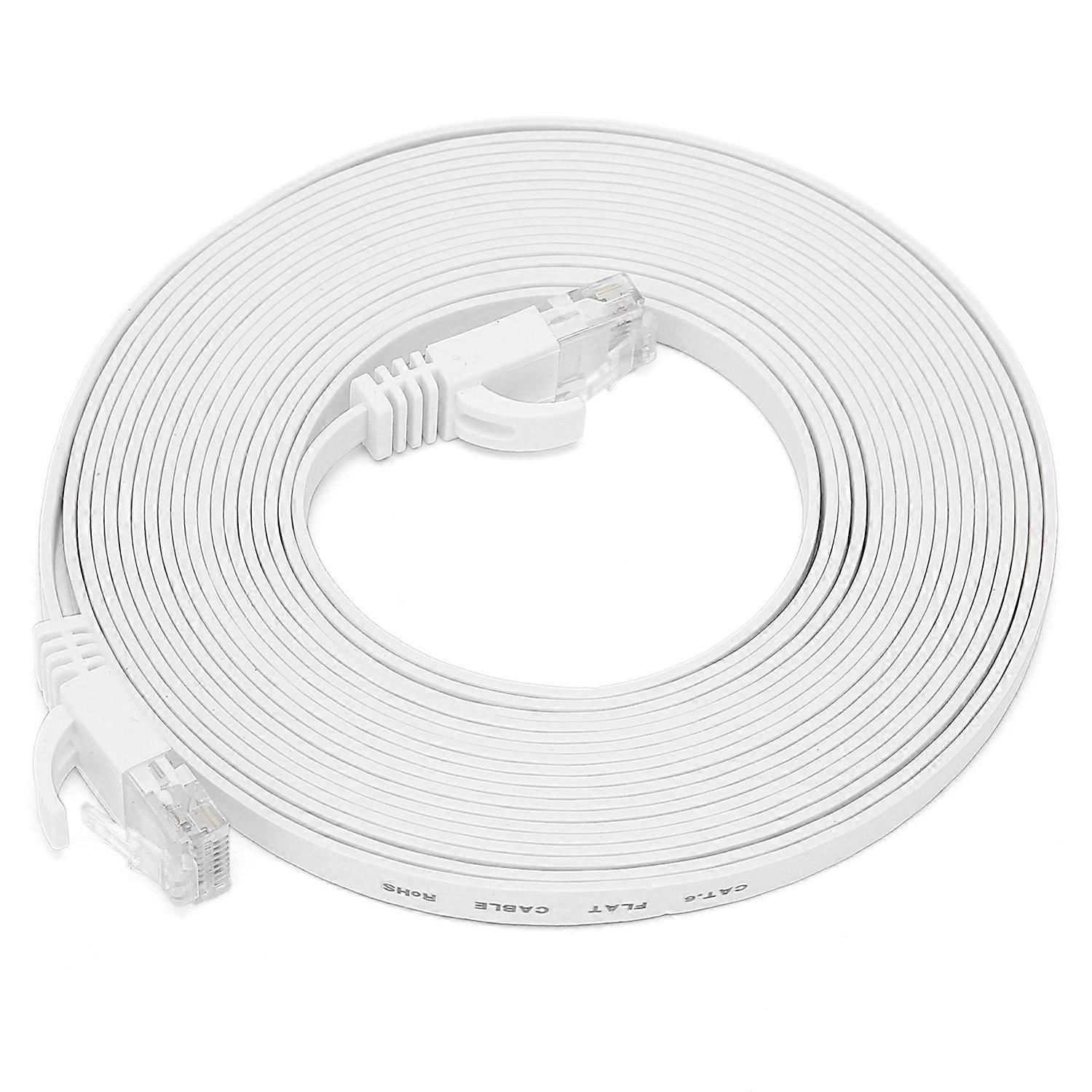 Ethernet-kabel Cat6 Gigabit 8-adrig, Verdrilltes Adernpaar, Flaches Kupferkabel, 25 Meter